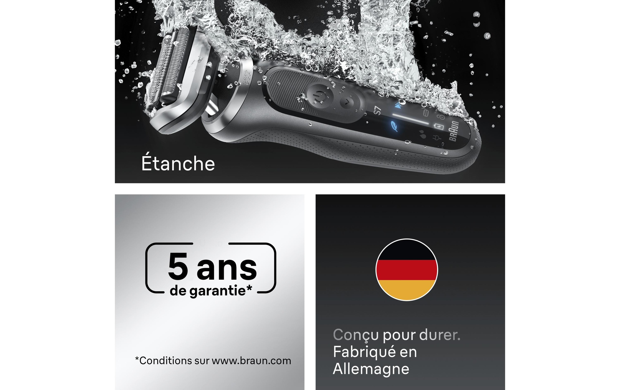 Braun Elektrogesichtshaarentferner »Series 7 72-G1200s« Reinigungsstation