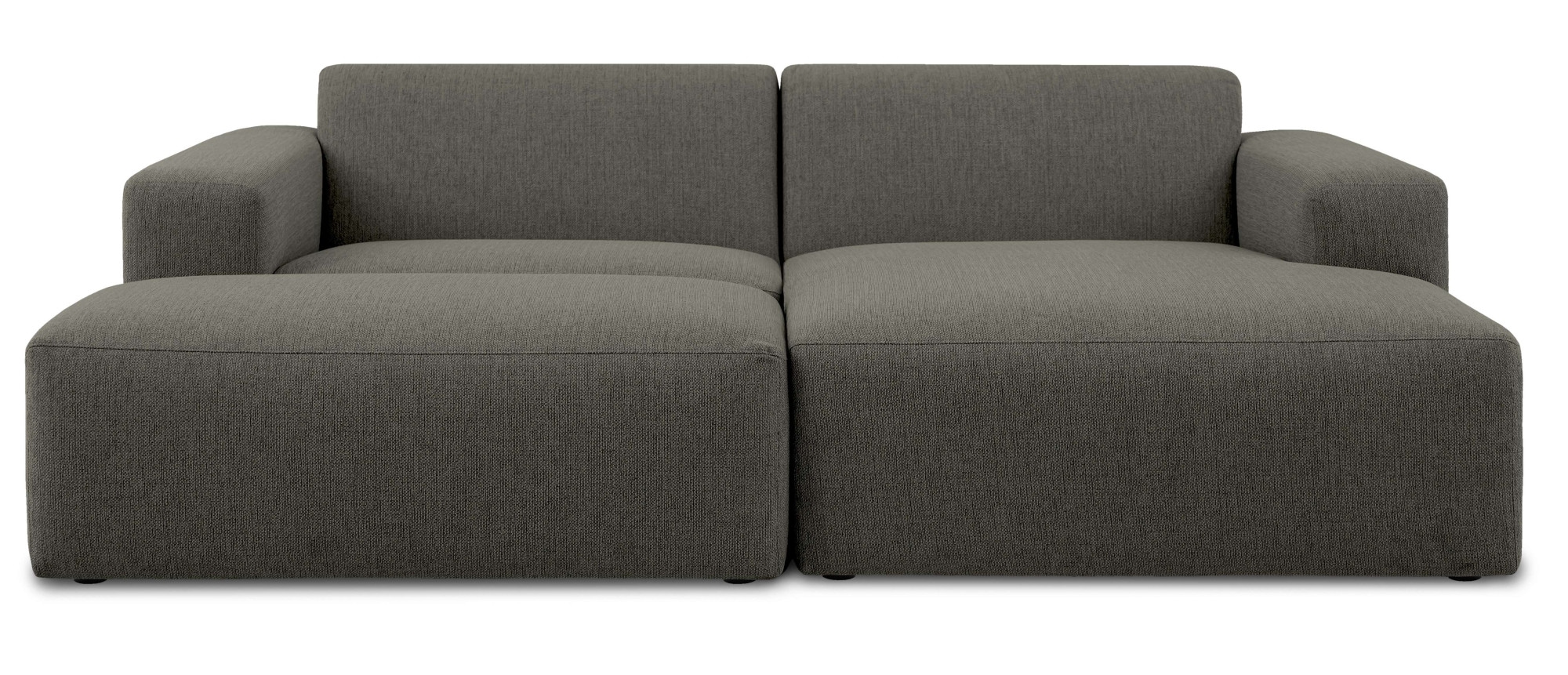 INOSIGN Ecksofa »Koa,228cm, L-Form, Modulsofa, Webstoff, Cord, Struktur, Chenille« Designsofa, Set, Hocker inklusive, weicher Lounge-Sitzkomfort