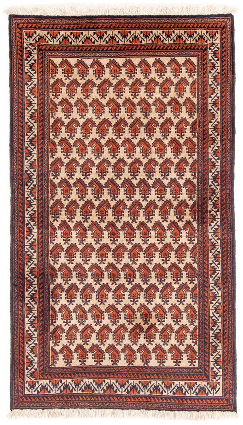 Image of morgenland Hochflor-Läufer »Belutsch Durchgemustert Beige 178 x 100 cm«, rechteckig, 0,8 mm Höhe, Handgeknüpft bei Ackermann Versand Schweiz