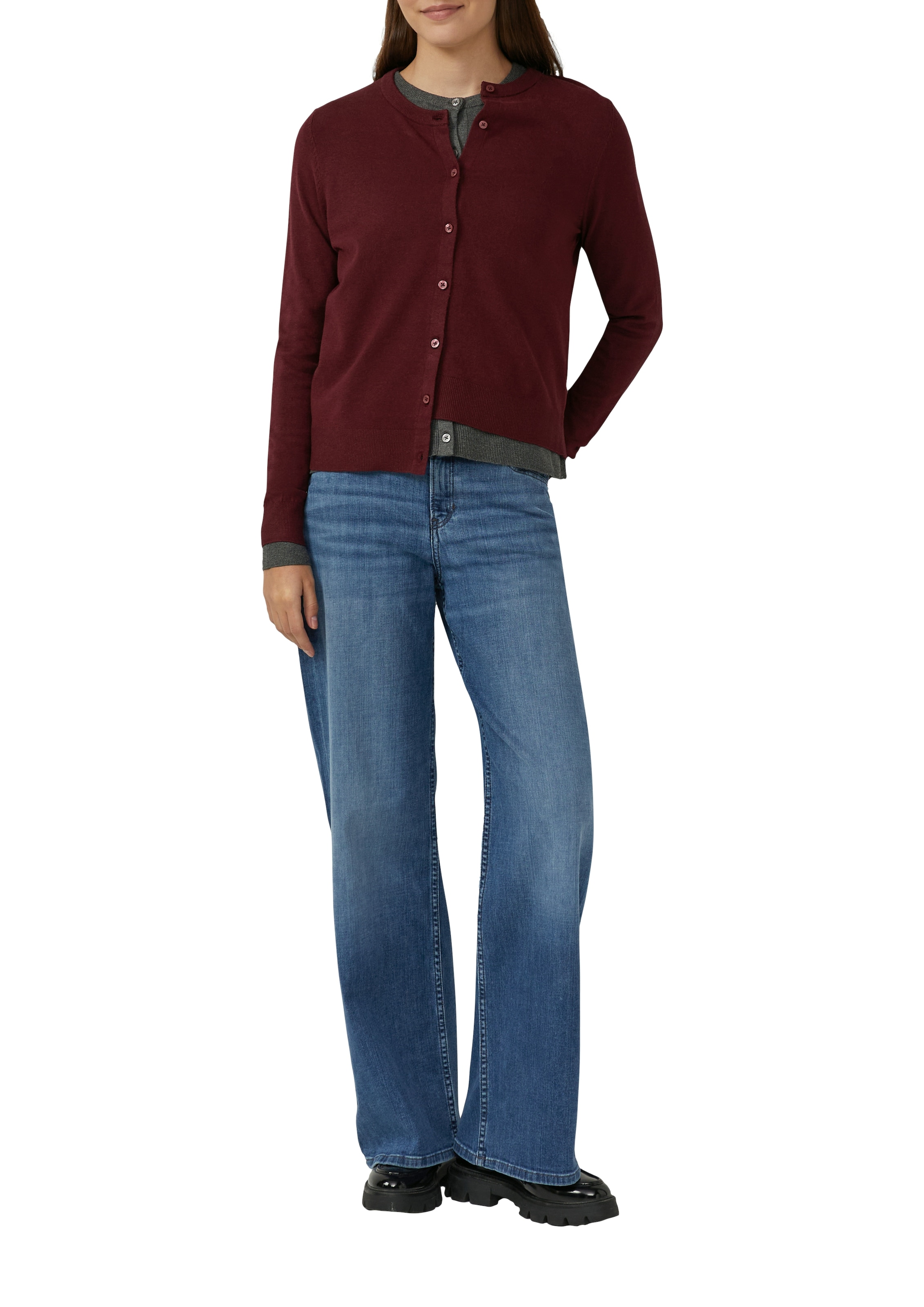 s.Oliver Veste en tricot mit Knopfleiste