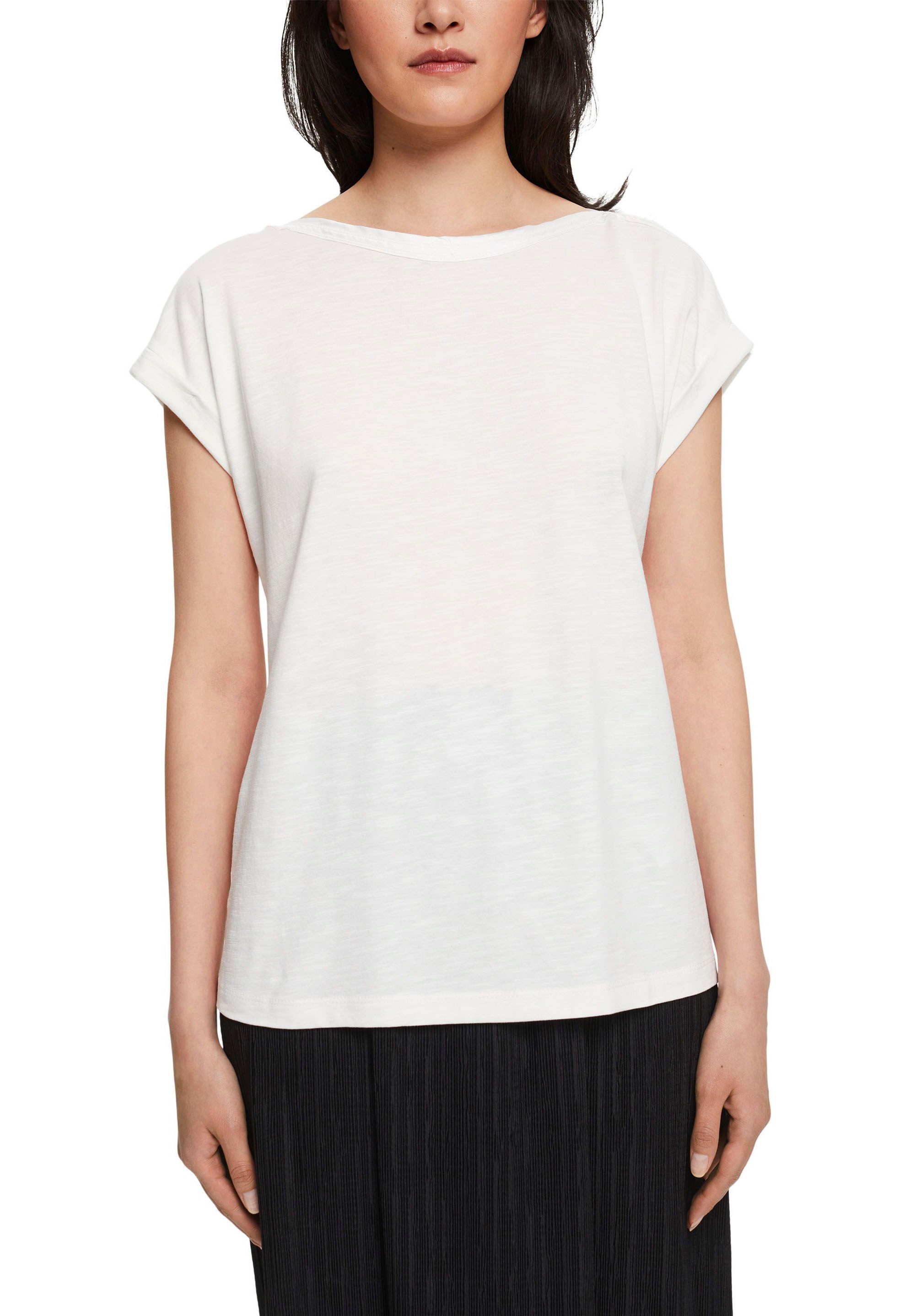 Image of Esprit T-Shirt, mit Blende in Satin-Optik bei Ackermann Versand Schweiz