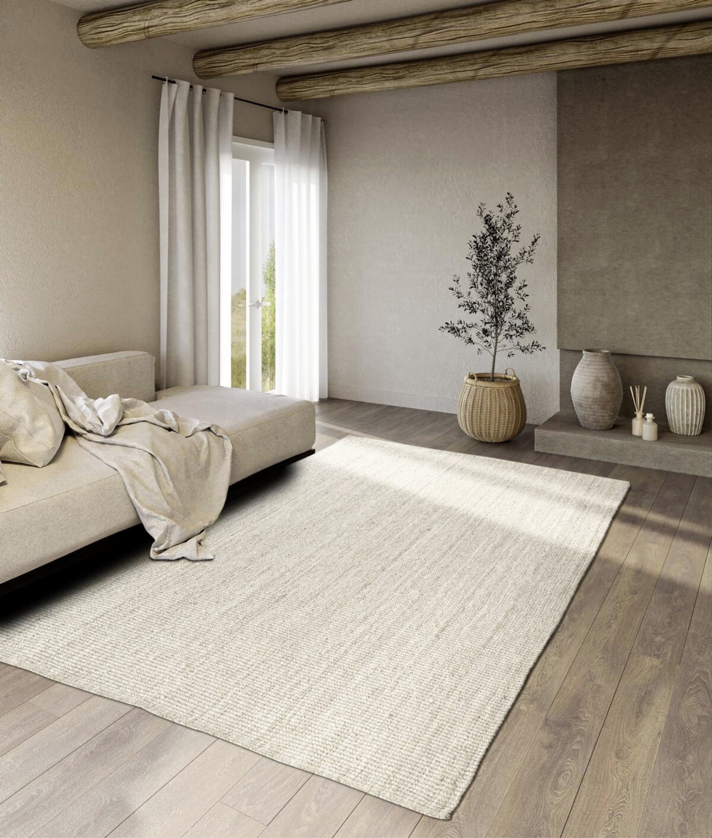 Image of Villeroy & Boch Teppich "Rosalie Juteteppich" rechteckig 10 mm Höhe Läufer, 100% Jute, Natur, Wohnzimmer, Esszimmer, Schlafzimmer, GRS