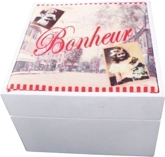 Image of Myflair Möbel & Accessoires Dekokiste »Lilou«, Aufbewahrungsbox, mit Deckel, Romantikmotiv, Shabby Optik bei Ackermann Versand Schweiz