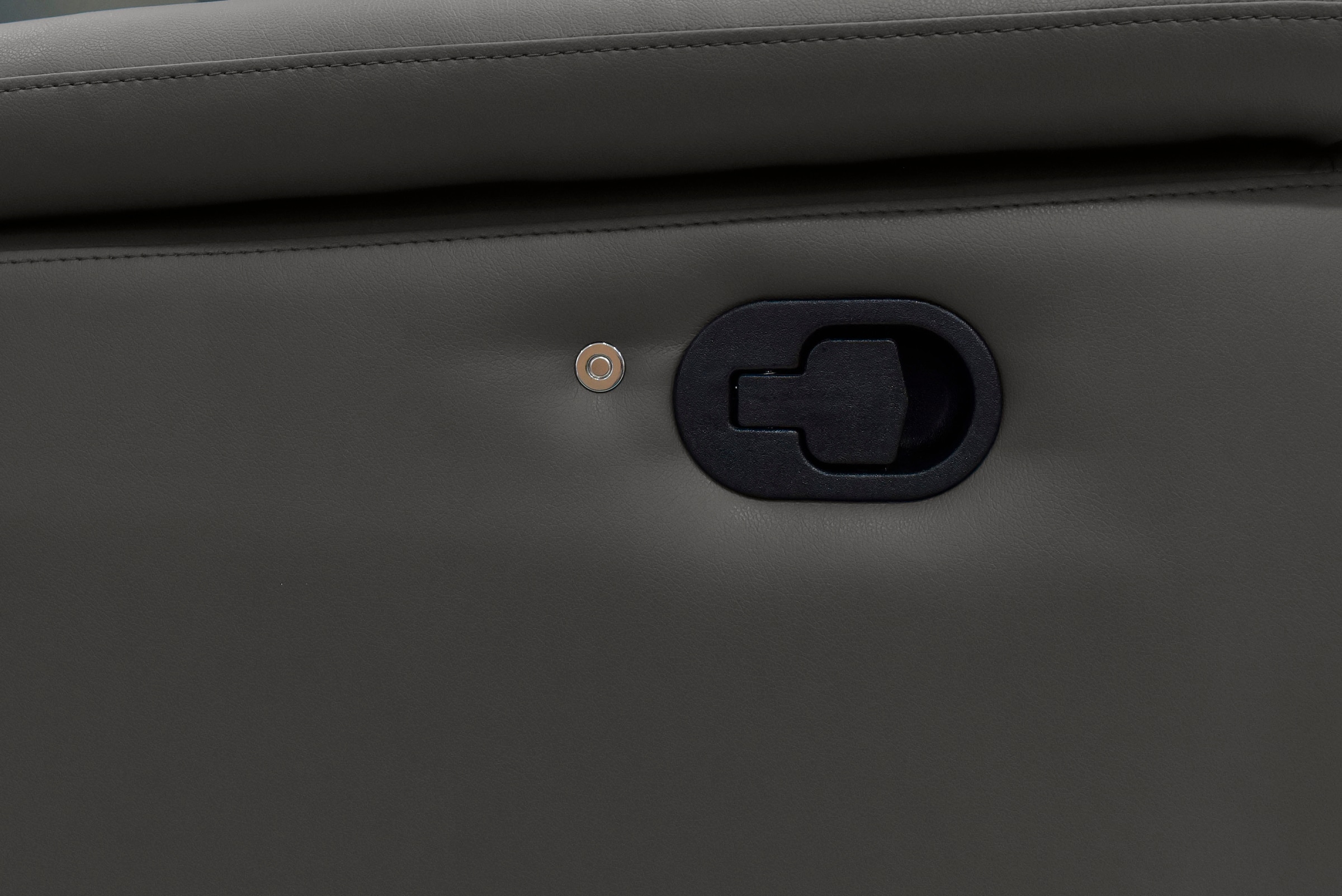 Home affaire 2-places »Pareli 172cm, manuelle u. elektr. Relaxfunktion« USB, Kopfteil-Verstellung, LED, in Echtleder, Kunstleder, Web