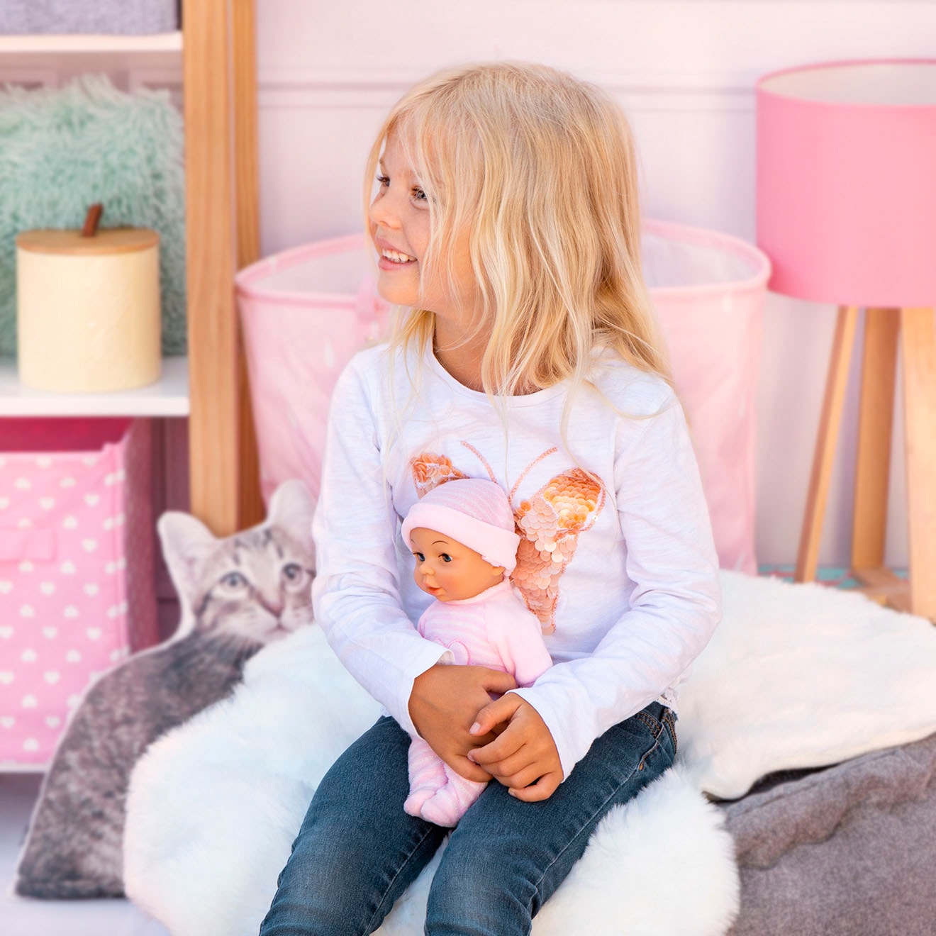 Bayer Babypuppe »My First Baby, 28 cm rosa«