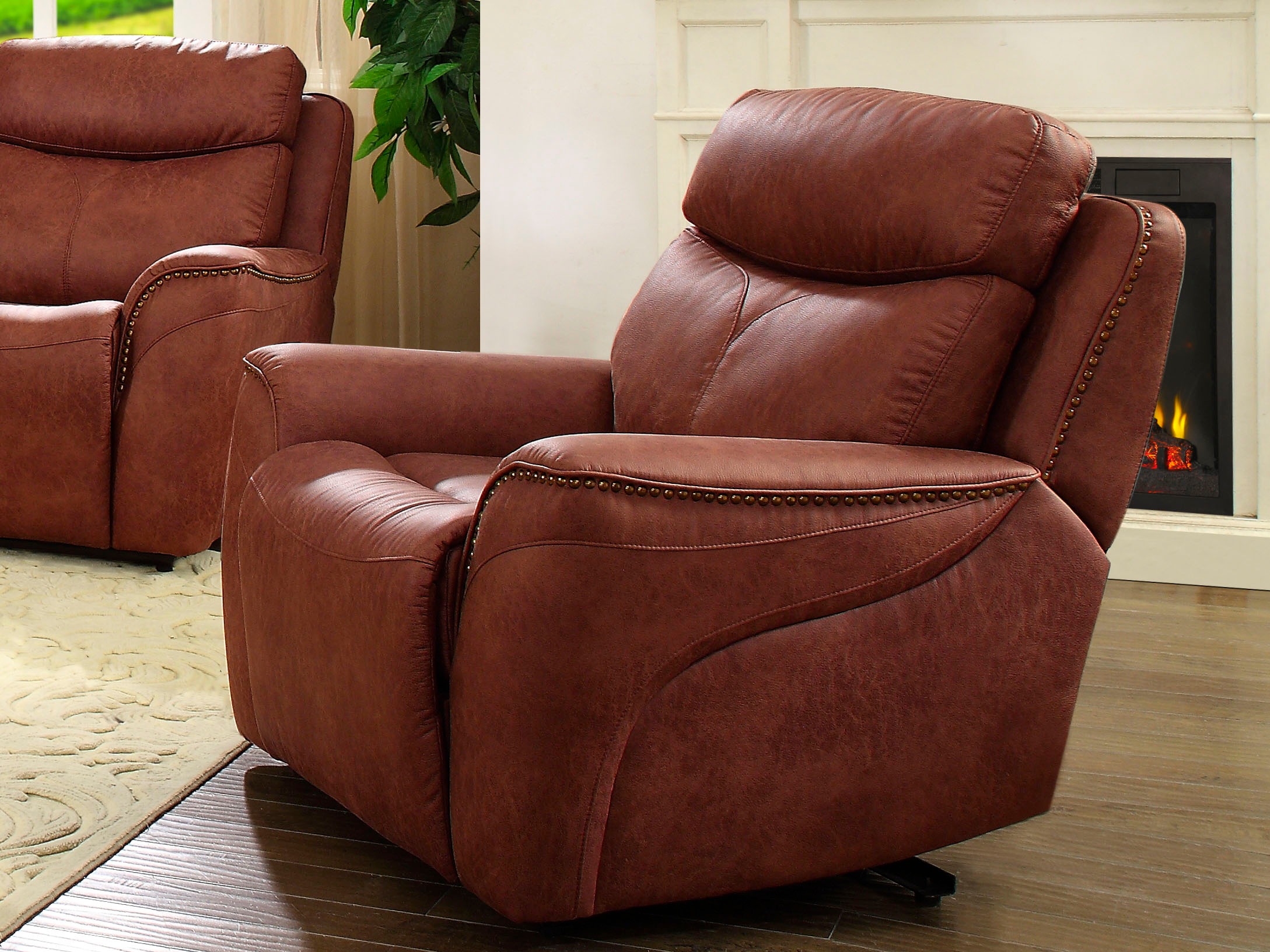 Image of Home affaire Sessel »Pius«, mit Relaxfunktion und Nieten an den Armlehnen, Federkern bei Ackermann Versand Schweiz