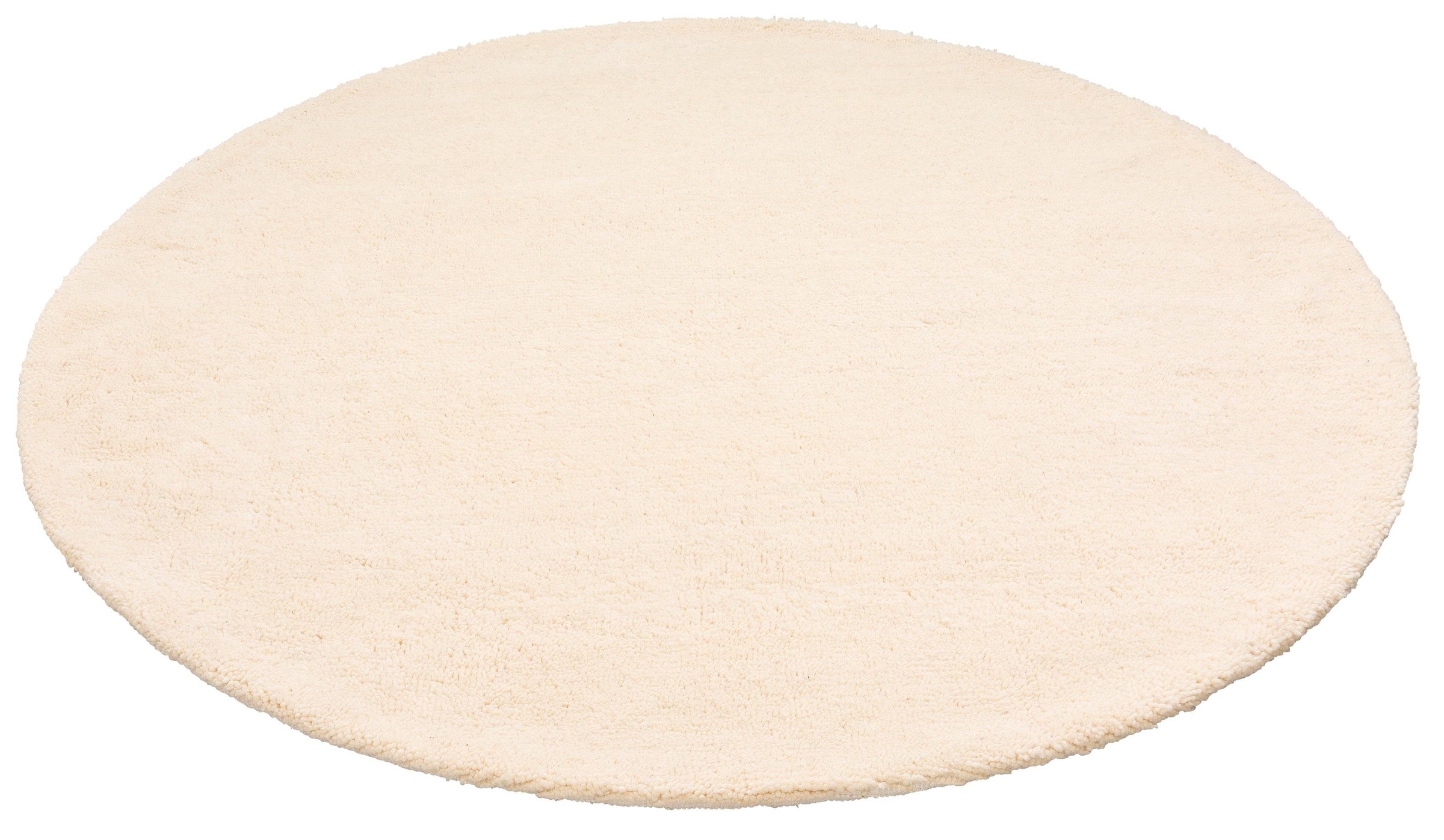 Image of Home affaire Wollteppich »Mohan«, rund, 25 mm Höhe, echter Berber Teppich aus Marokko, reine Wolle, Woll-Shaggy, handgeknüpft, idealer Teppich für Wohnzimmer & Schlafzimmer bei Ackermann Versand Schweiz