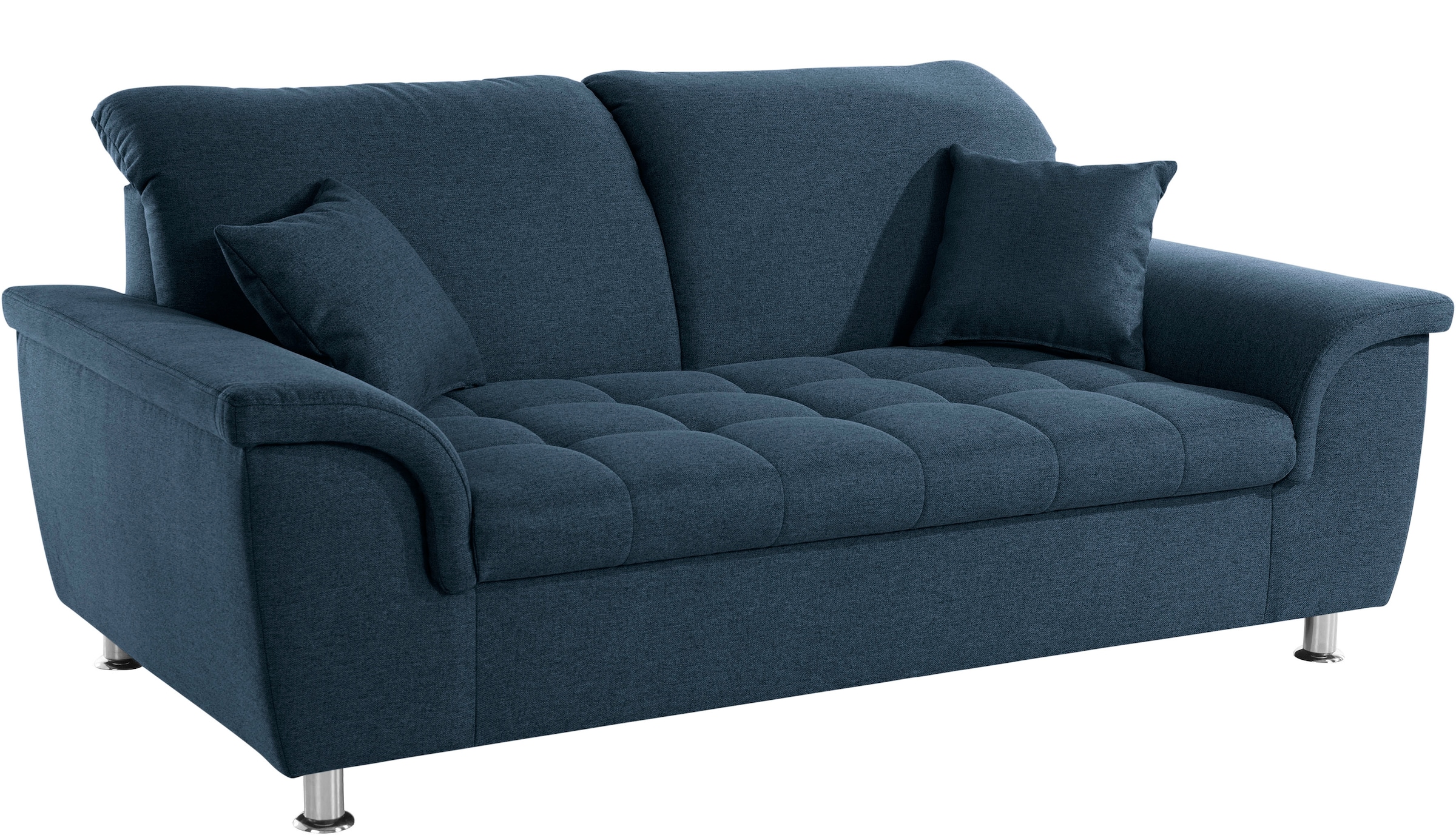 DOMO collection 2-places »Franzi, zeitlos & elegant, moderne Sitzheftung« wahlweise mit Kopfteilverstellung, inklusive Zierkissen