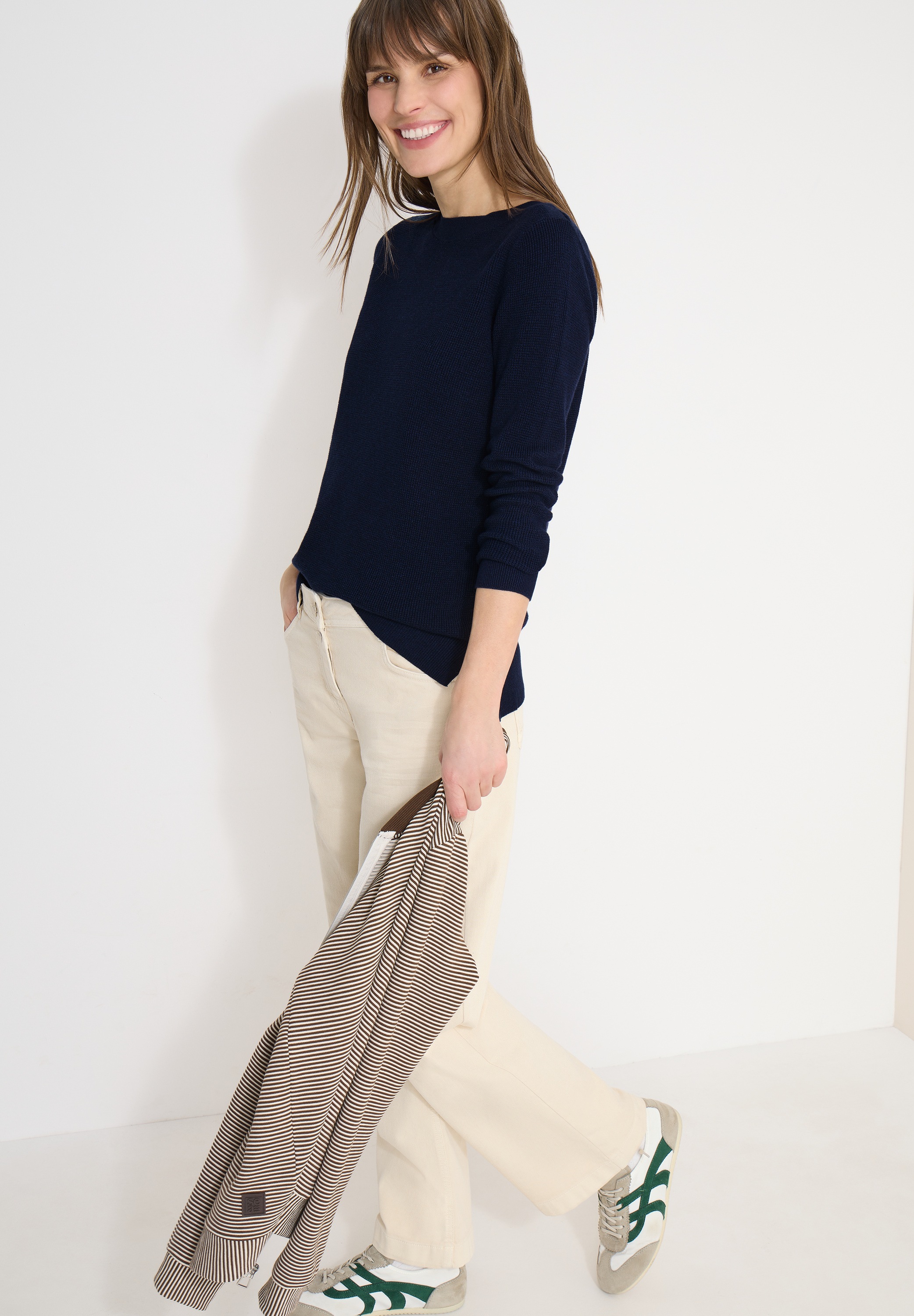 Cecil Pull en tricot mit U-Boot-Ausschnitt