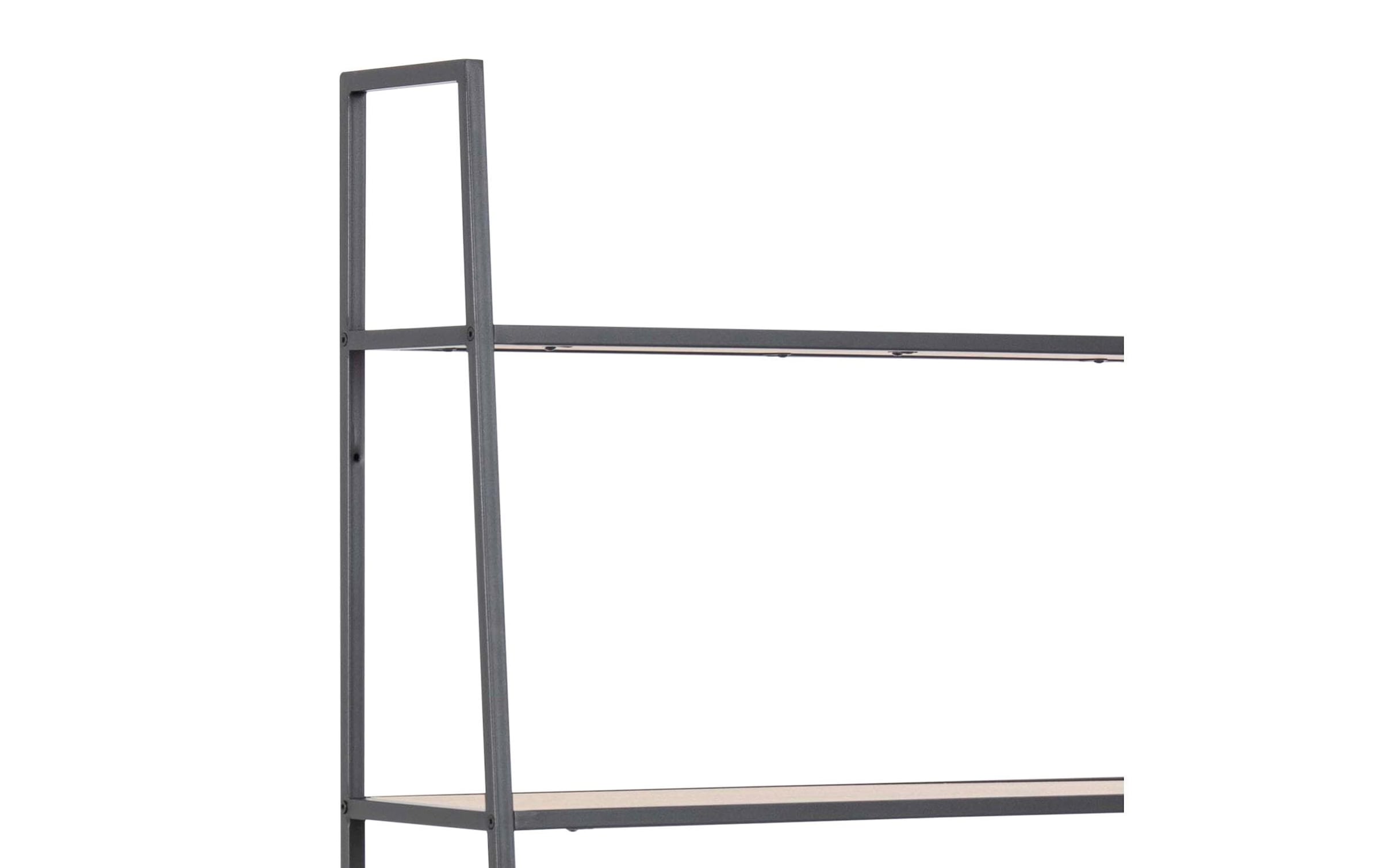 AC Design Regal »Seaford 77 x 36 x 174.5 cm, Eiche/Schwarz matt«