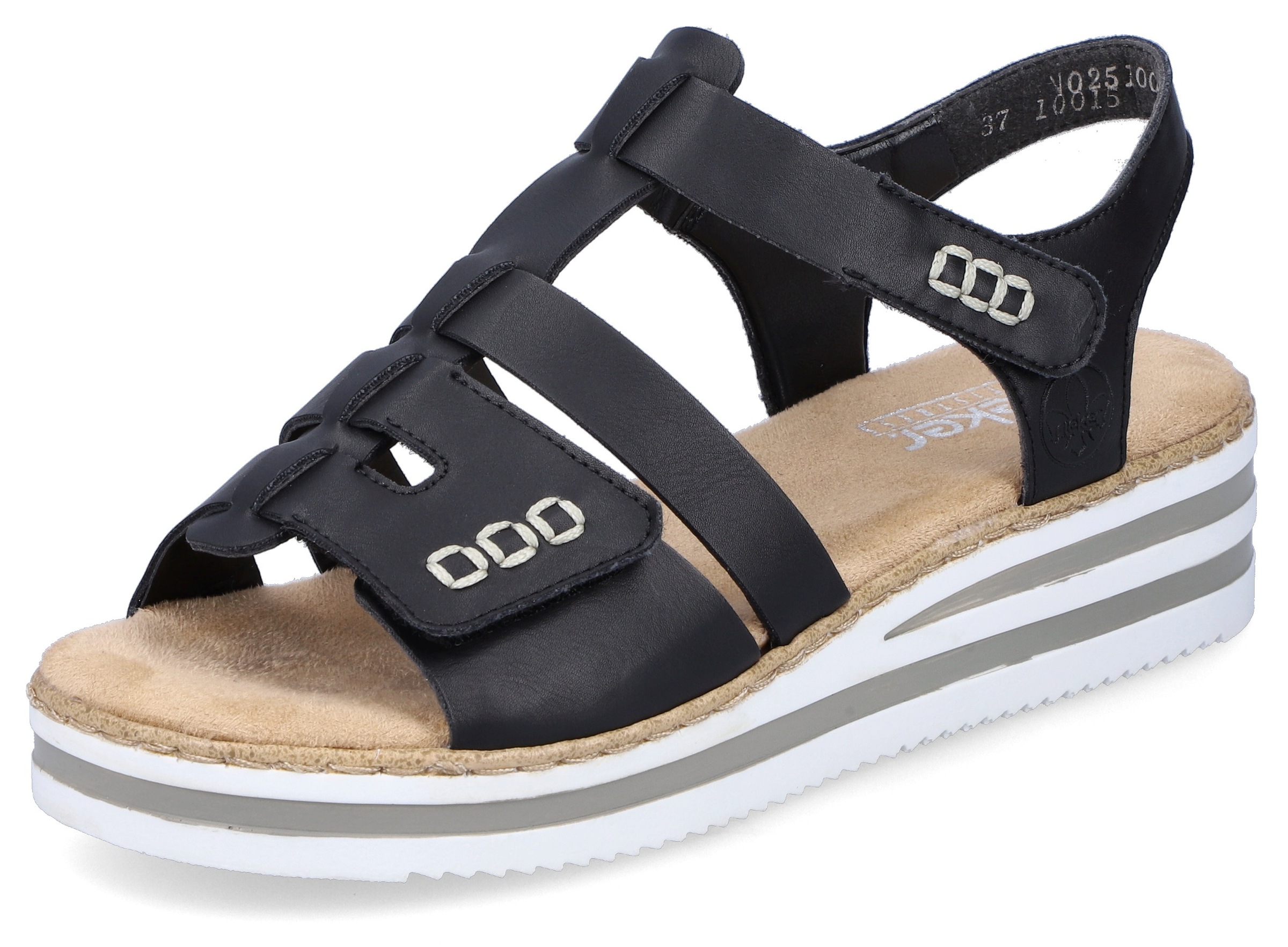 Image of Rieker Sandalette, mit gestreifter Plateausohle bei Ackermann Versand Schweiz