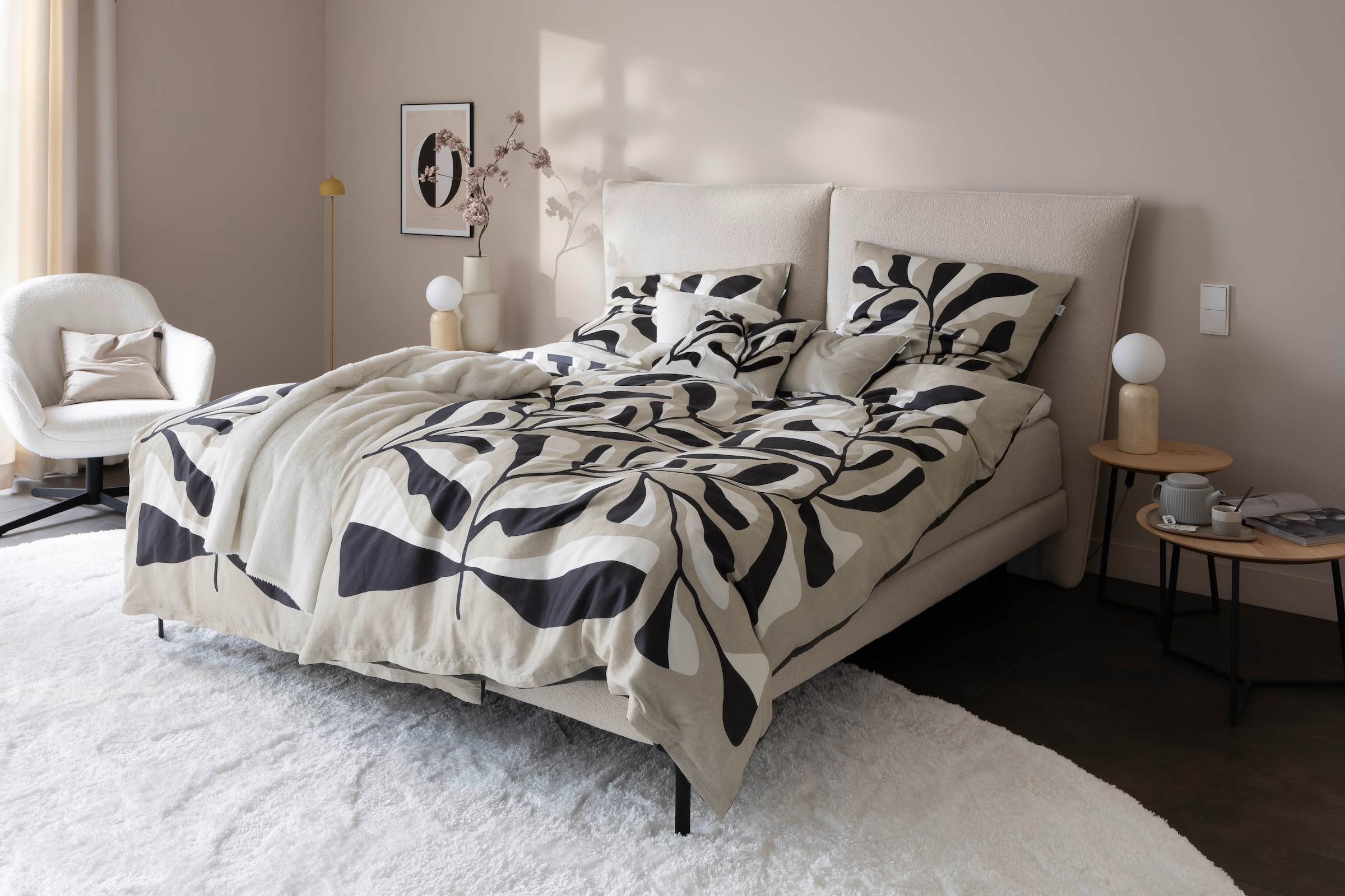 SCHÖNER WOHNEN-Kollektion Linge de lit réversible »Plant« aus 100% Baumwolle