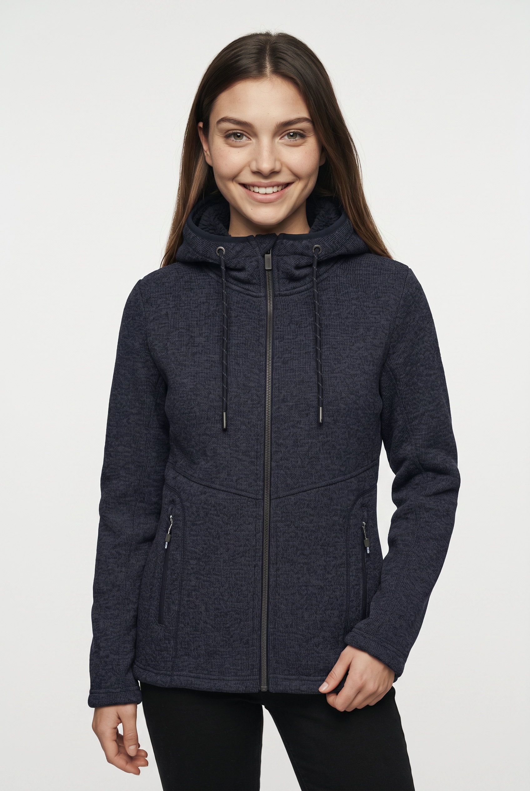 Image of Killtec Strickfleecejacke "KOW 41 WMN KNTFLC JCKT" mit Kapuze mit Teddyfell