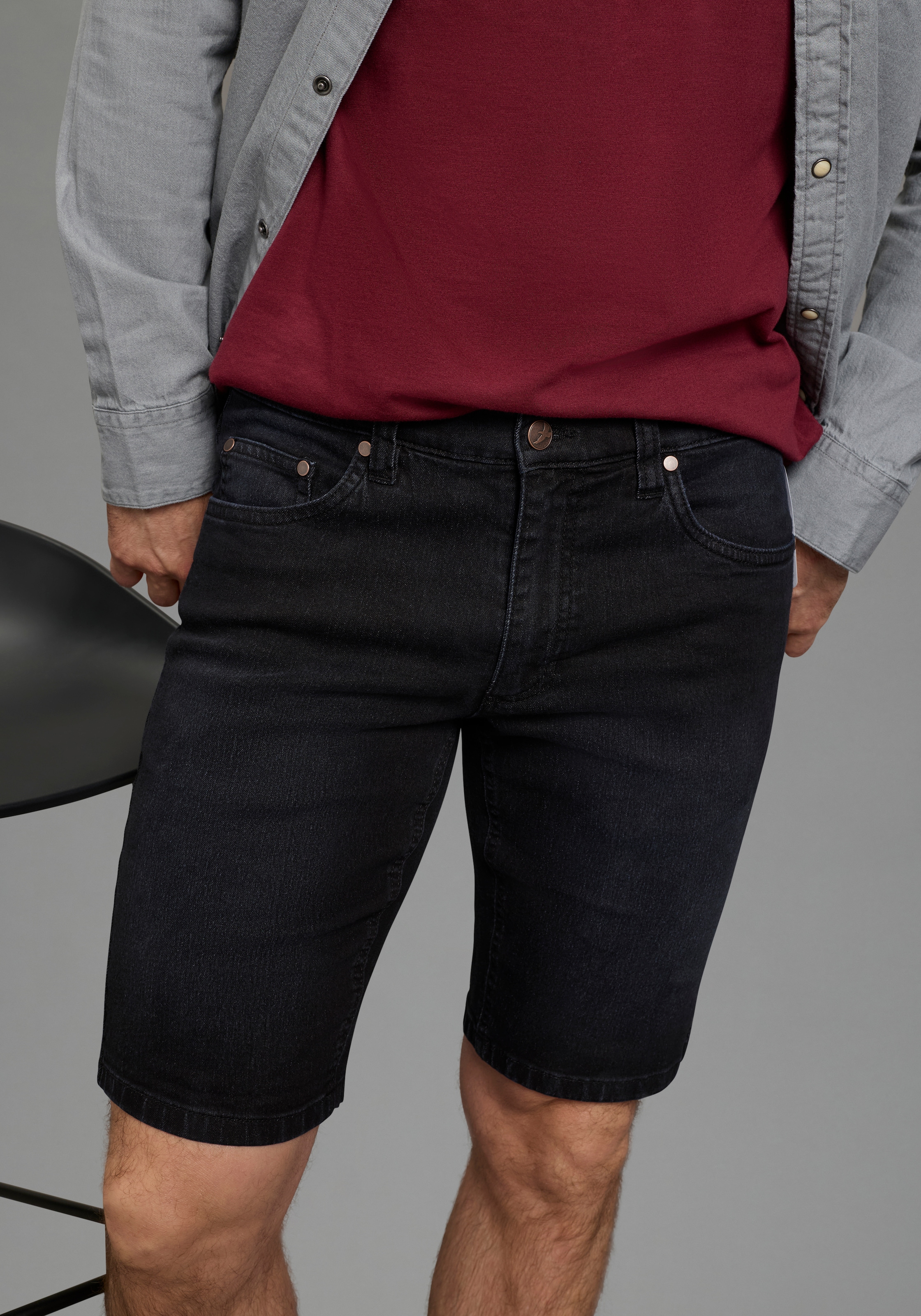 Arizona Jeansshorts 2er-Pack,  Regular-Fit, gerade geschnittenes Bein