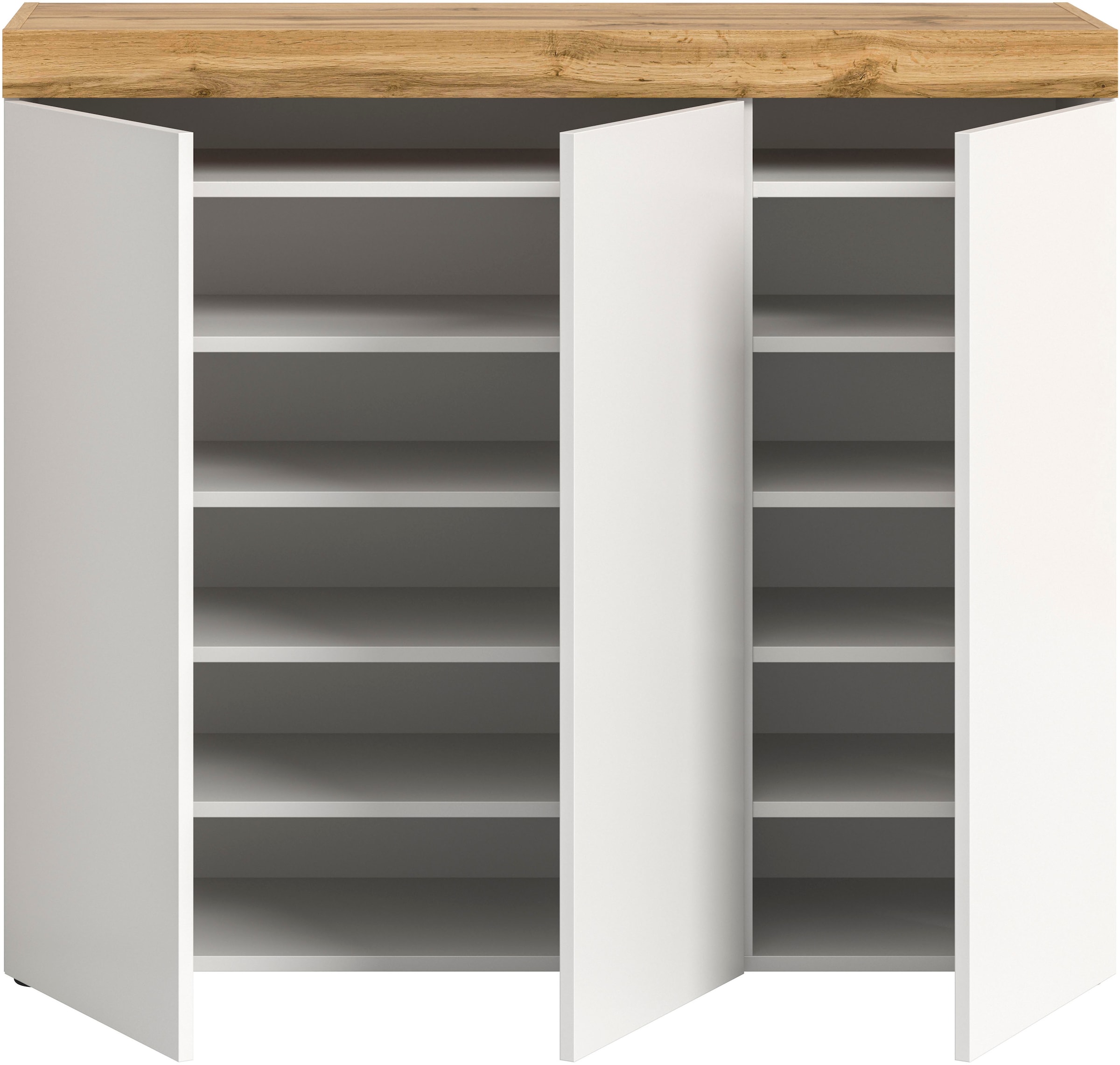 GOODproduct Schuhschrank »MAMBO, TOPSELLER!, Breite 115cm, stehend & hängend, push-2-open« 2 farbige Ausführung, 1 Stk. tlg. Schuhschrank, Schuhkommode, Flur, Diele