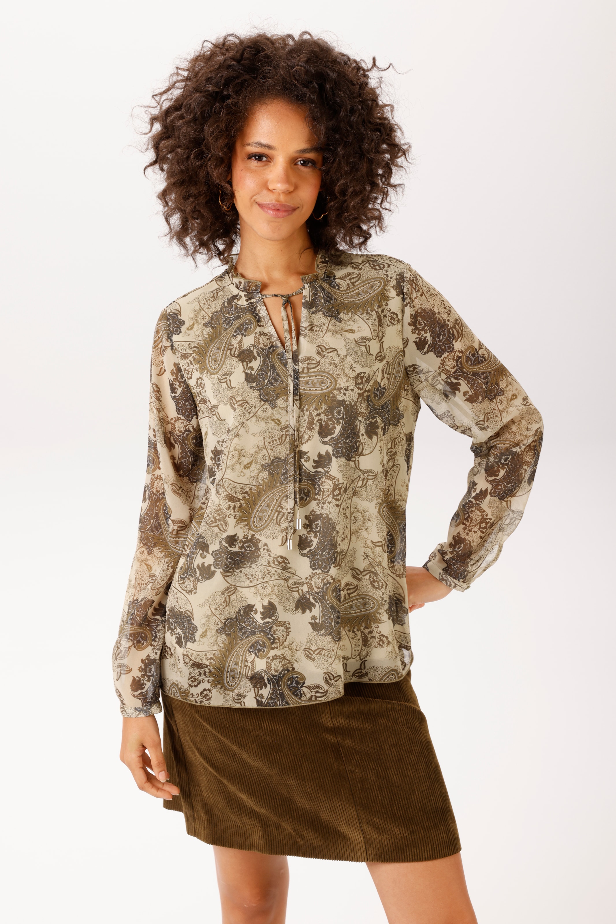 Image of Aniston CASUAL Schlupfbluse mit farbharmonischem Paisley-Muster - NEUE KOLLEKTION