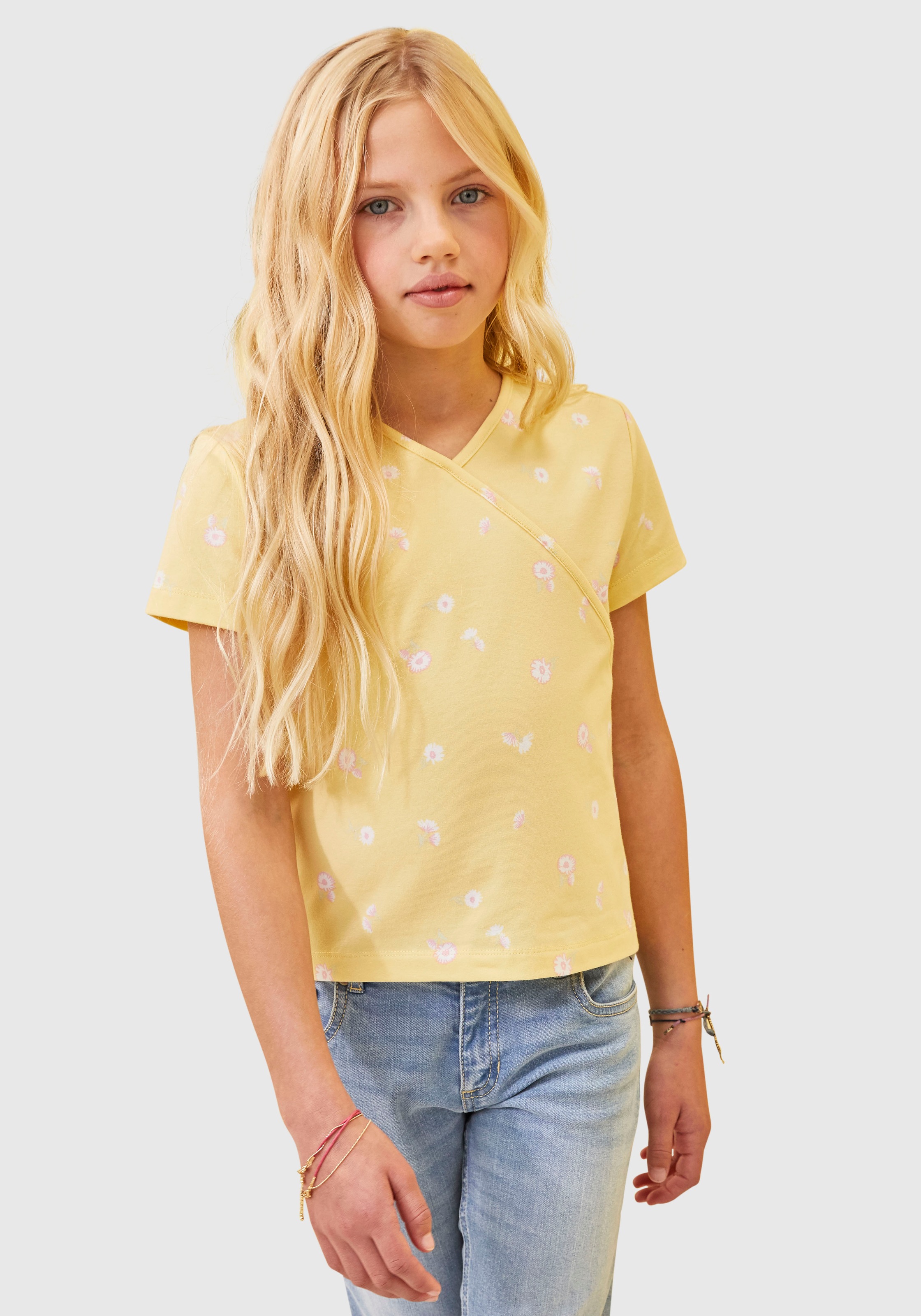 KangaROOS T-Shirt, in Wickeloptik in kurzer Form kaufen
