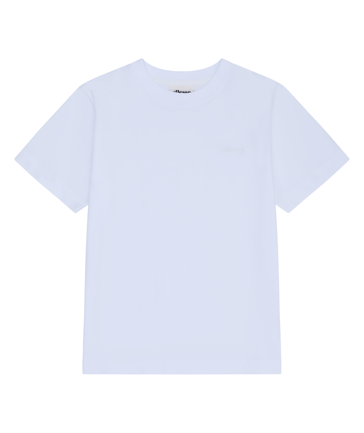 Ellesse T-shirt avec col rond, design à manches courtes, en coton et élasthanne