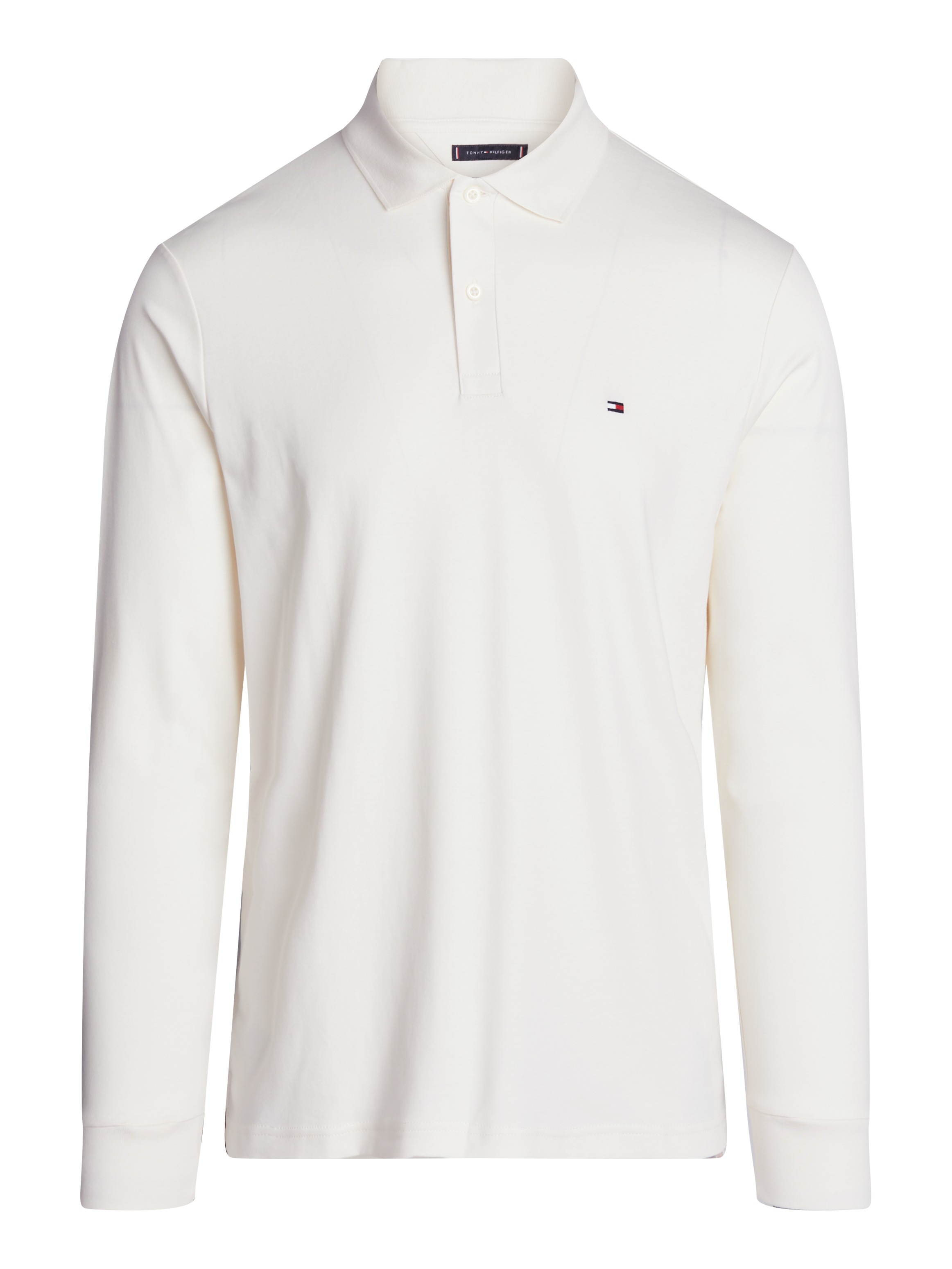 Tommy Hilfiger Langarm-Poloshirt »L/S LIQUID COTTON REG POLO mit Jersey und Markenlabel«, unifarben, casual, regular fit, Baumwolle, Polokragen