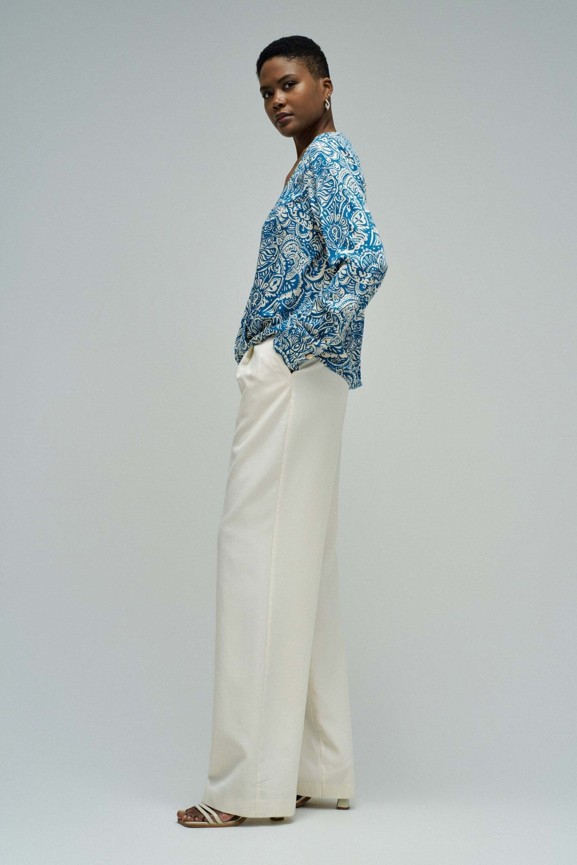 Salsa Blouse à manches longues »Salsa Jeans Langarmbluse Wrap Blouse«