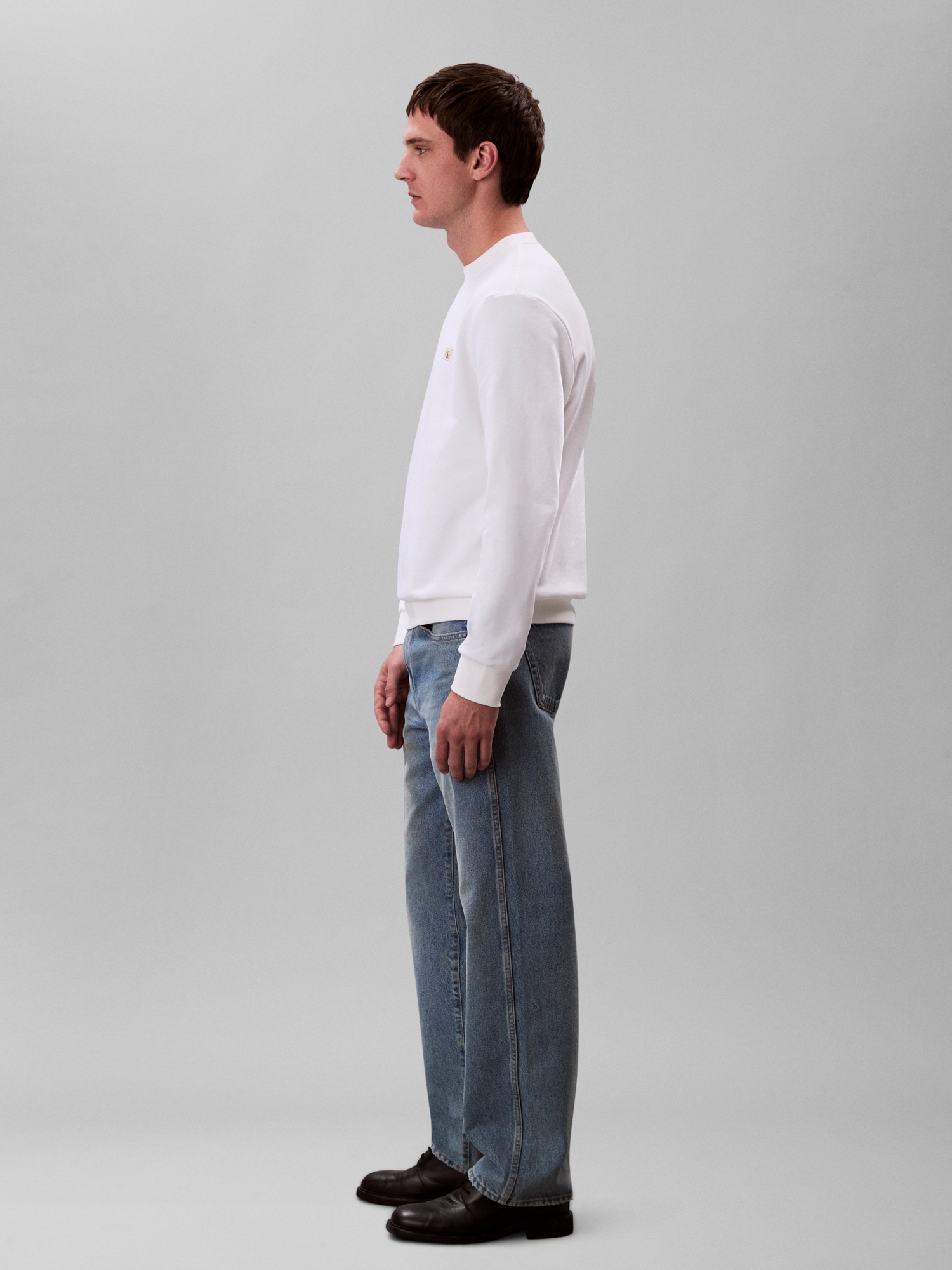 Calvin Klein Jeans Sweatshirt »400GSM TRRY BDG CRWN«, Mit Rundhalsausschnitt
