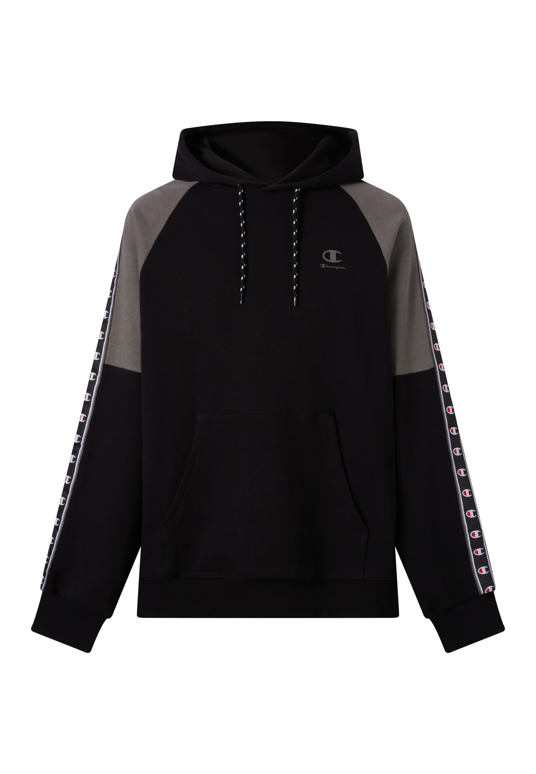 Champion Sweat à capuche »Sports-inspired Interlock Hoodie with Tape detailing«, für sportliche Aktivitäten, mit Rundhalsausschnitt

