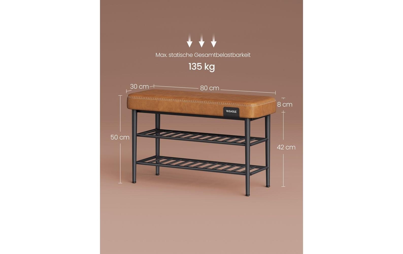 VASAGLE Schuhstapler »Ekho 80 x 50 cm Braun«