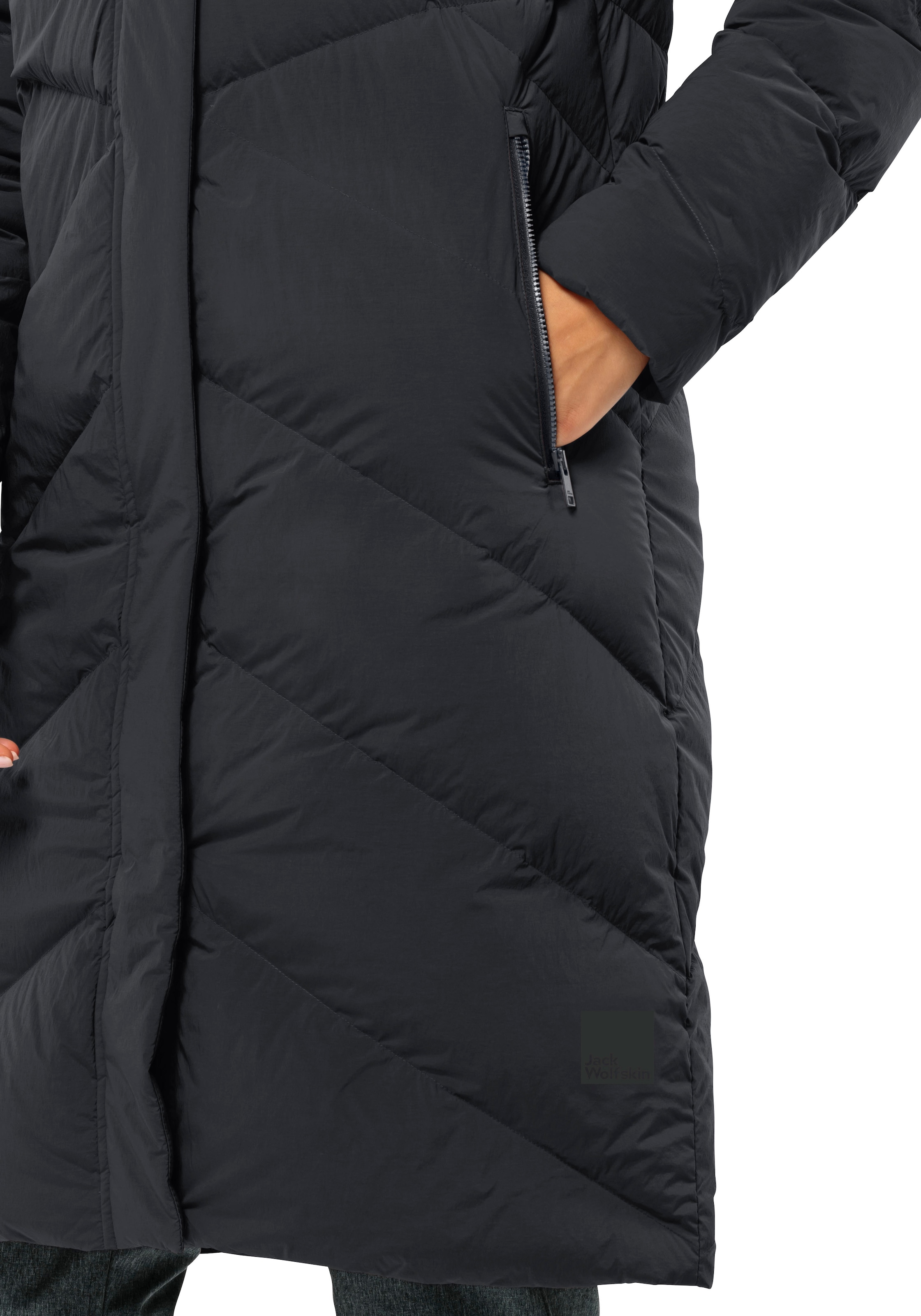 Jack Wolfskin Daunenmantel »MARIENPLATZ COAT W«, mit Kapuze