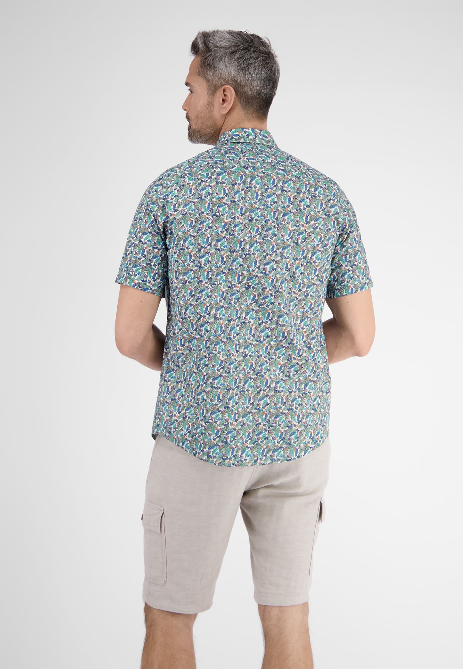 LERROS Chemise à manches courtes »Halbarmhemd mit floralem Print«