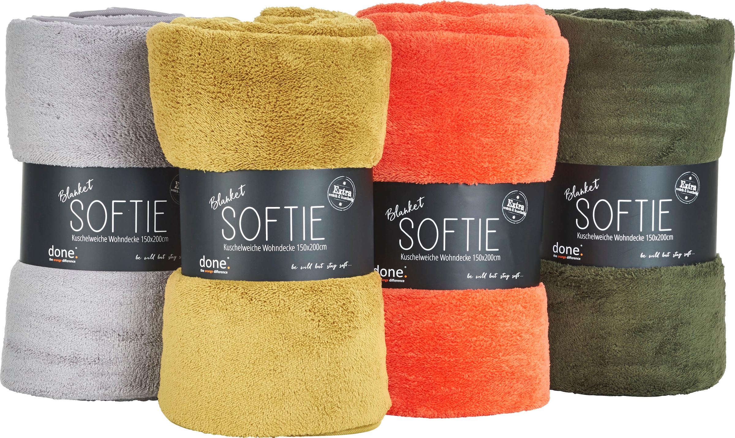 done.® Wohndecke »Softie«, Extra weiche Wohndecke aus softigem Teddy-Stoff, Kuscheldecke