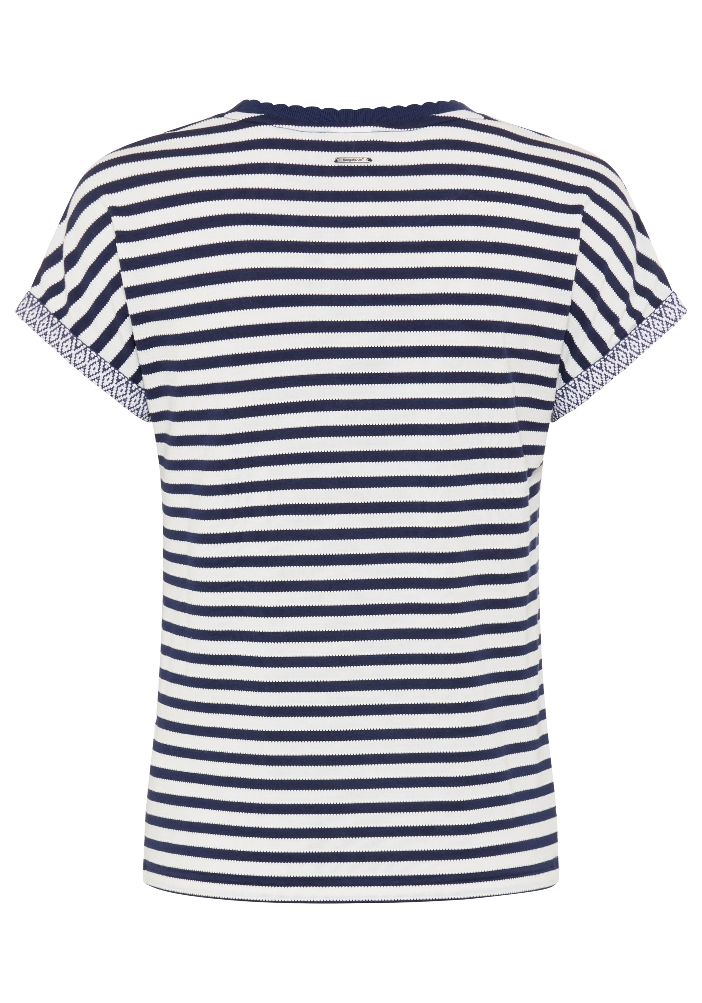 KangaROOS T-Shirt Kurzarmshirt, Rundhalsausschnitt, hüftlange Passform