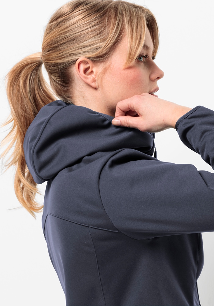 Jack Wolfskin Softshelljacke »WINDHAIN HOODY W«, mit Kapuze