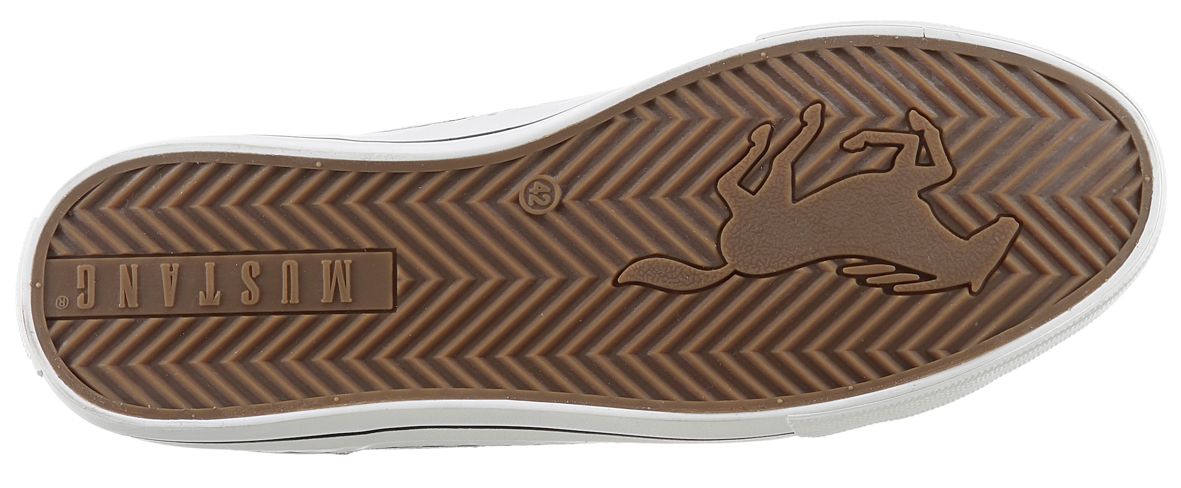 Mustang Shoes Sneaker, Freizeitschuh, Halbschuh, Schnürschuh mit seitlicher Perforation