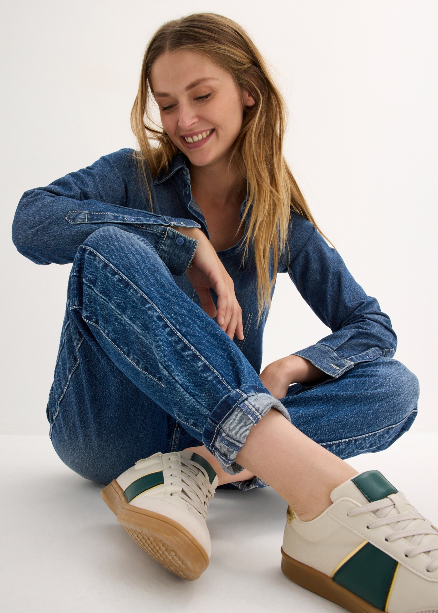 bonprix Mom-Jeans mit hohem Bund, Loose Fit, im Casual-Stil