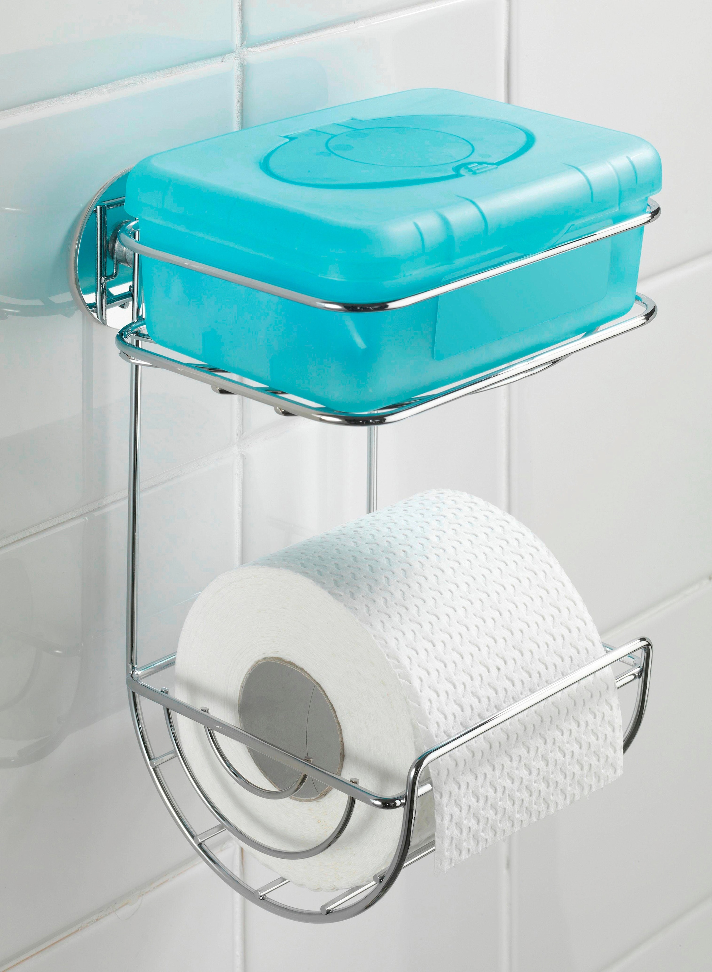 ♕ Toilettenpapierhalter, mit WENKO auf Turbo-Loc, versandkostenfrei Ablage