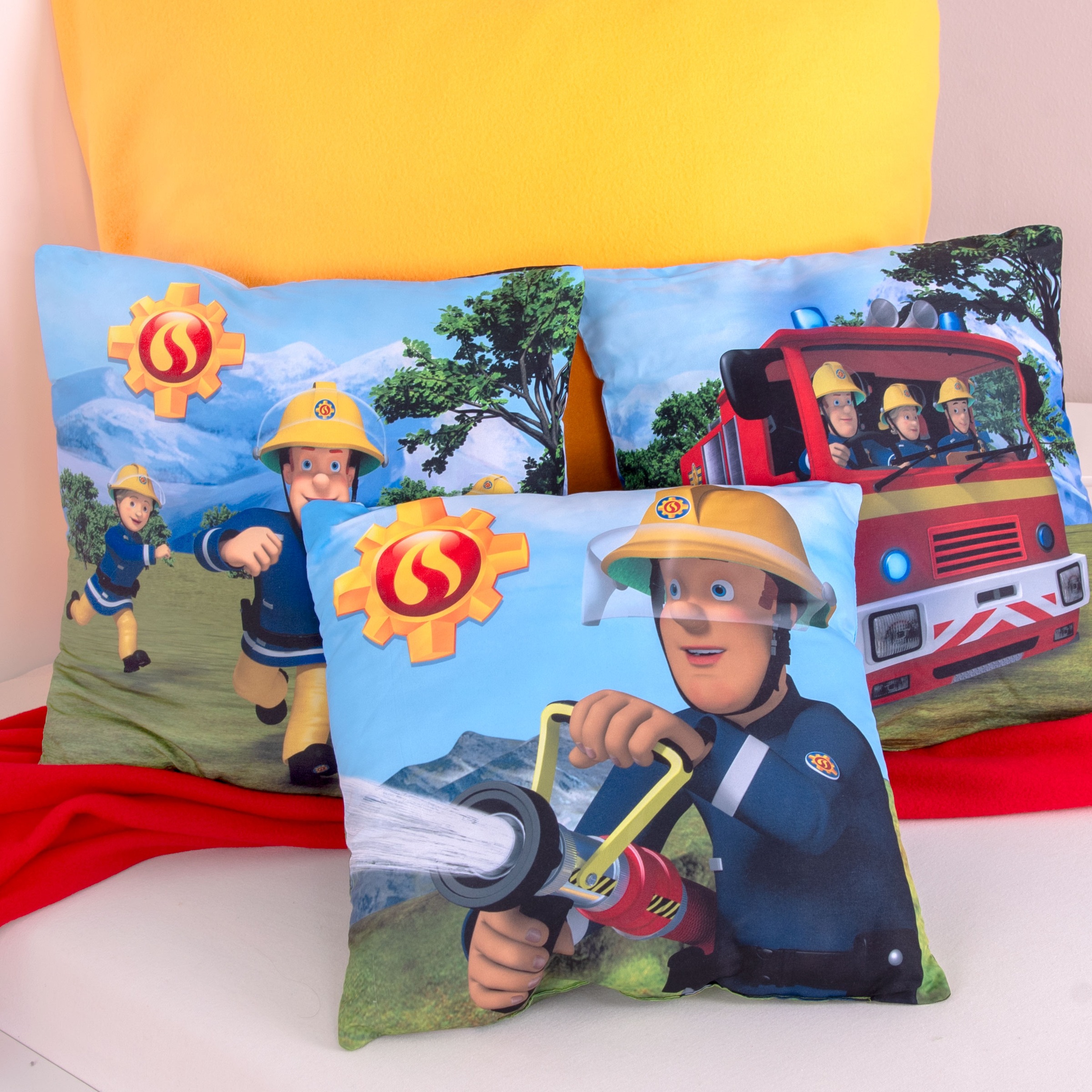 Image of Feuerwehrmann Sam Dekokissen "Feuerwehrmann Sam" hochfarbig bedruckt