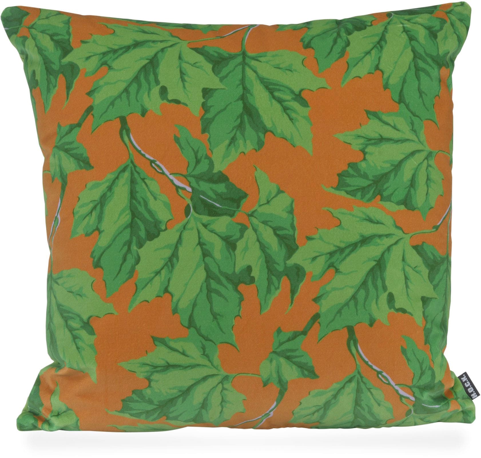 Image of H.O.C.K. Dekokissen "Maple" Sofakissen inkl. Füllung, 50x50cm, Wendekissen, Ahornblätter