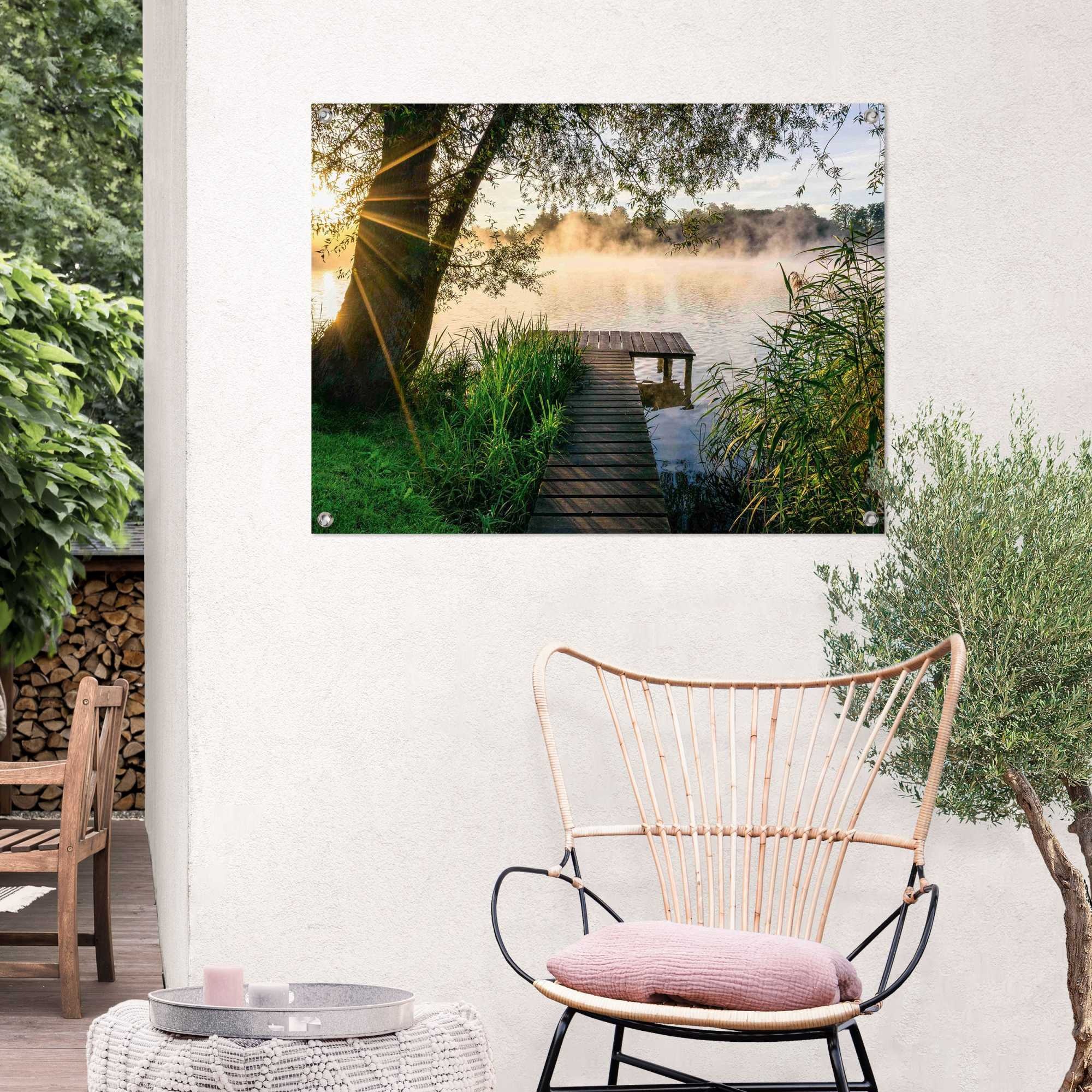 Reinders! Poster »Früh morgens«, Outdoor für Garten oder Balkon