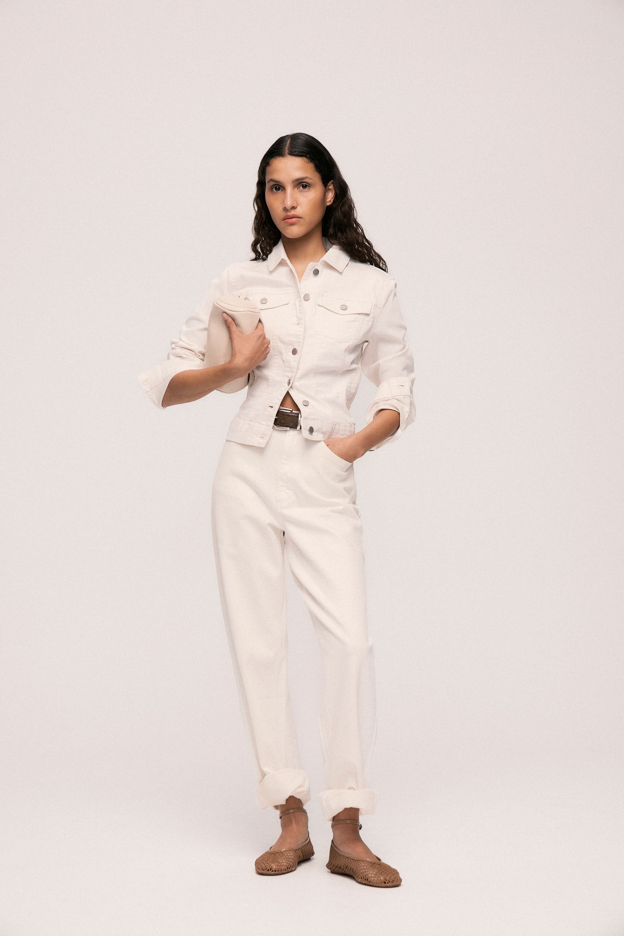 Vila Jeans taille haute »VIKELLY JAF HW STRAIGHT JEANS-NOOS« Baumwollmischung