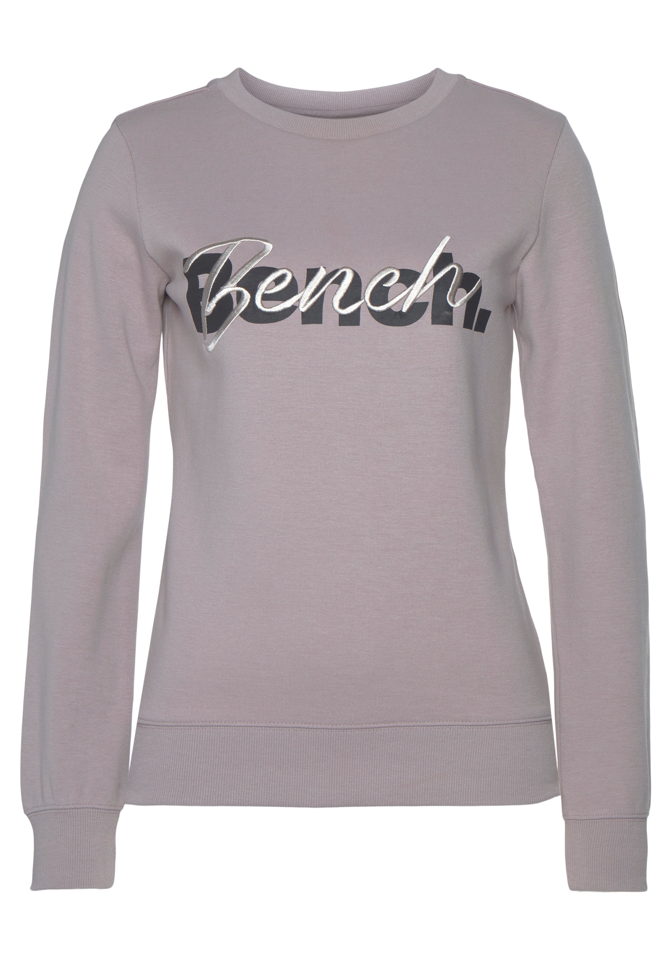 Bench. Loungewear Sweatshirt, mit Logodruck und Stickerei, Loungeanzug