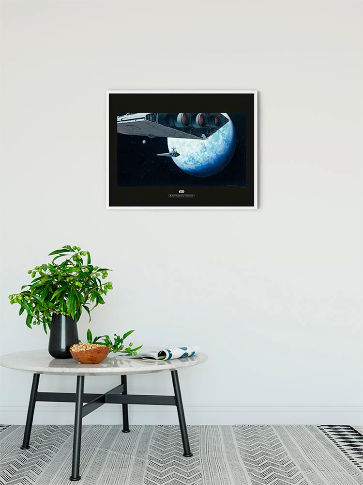 Komar Image »Star Wars Classic RMQ Hoth Orbit« Star Wars 1 cuis tlg. tableau mural décoratif pour chambre d'enfant - sans cadre