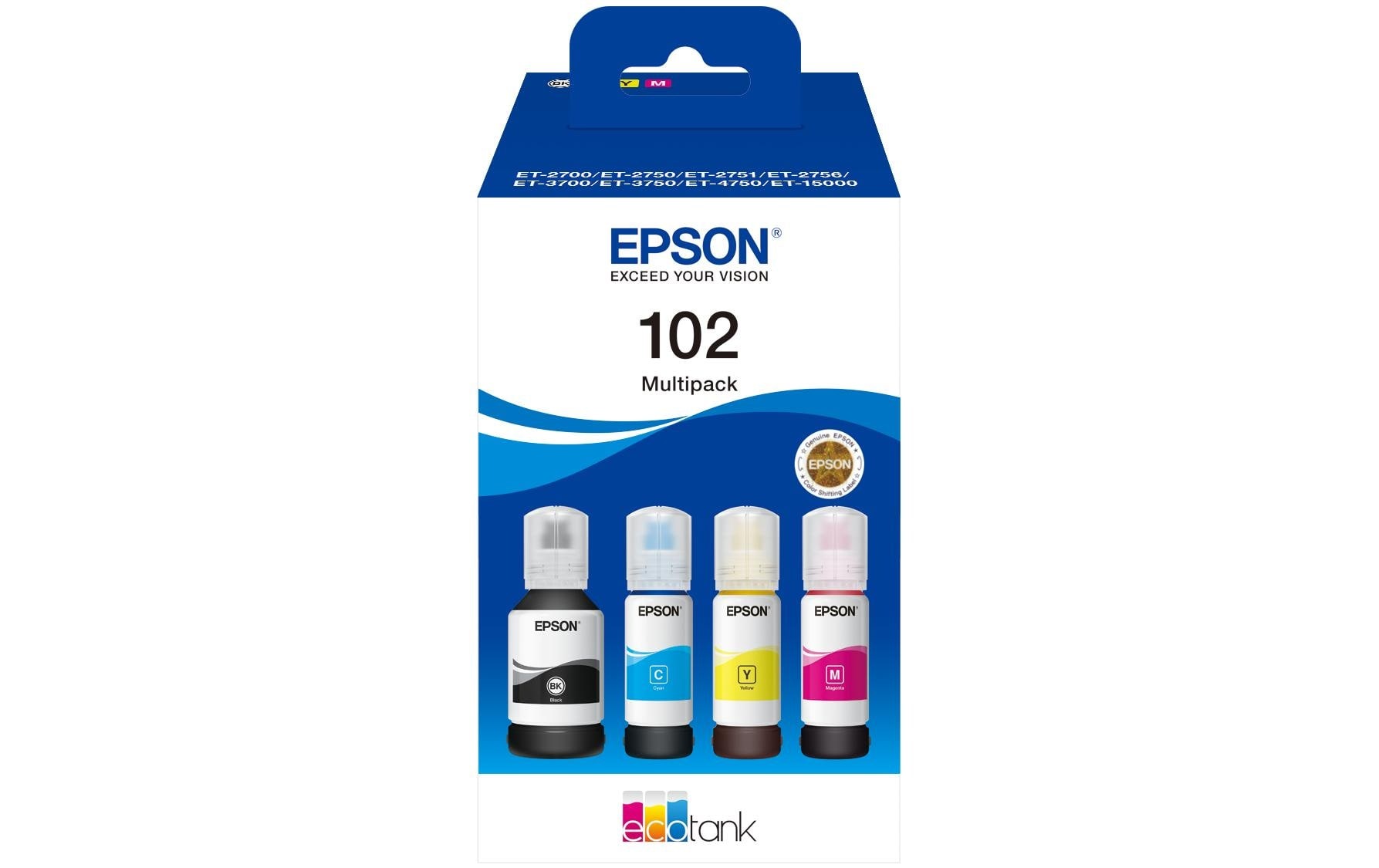 Epson Tintenpatrone »102 / C13T03R640 BK, Y, C, M«
