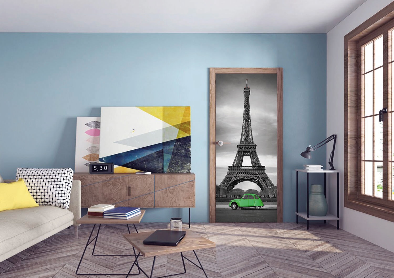 Papermoon Papier peint photo »Paris - Türtapete«