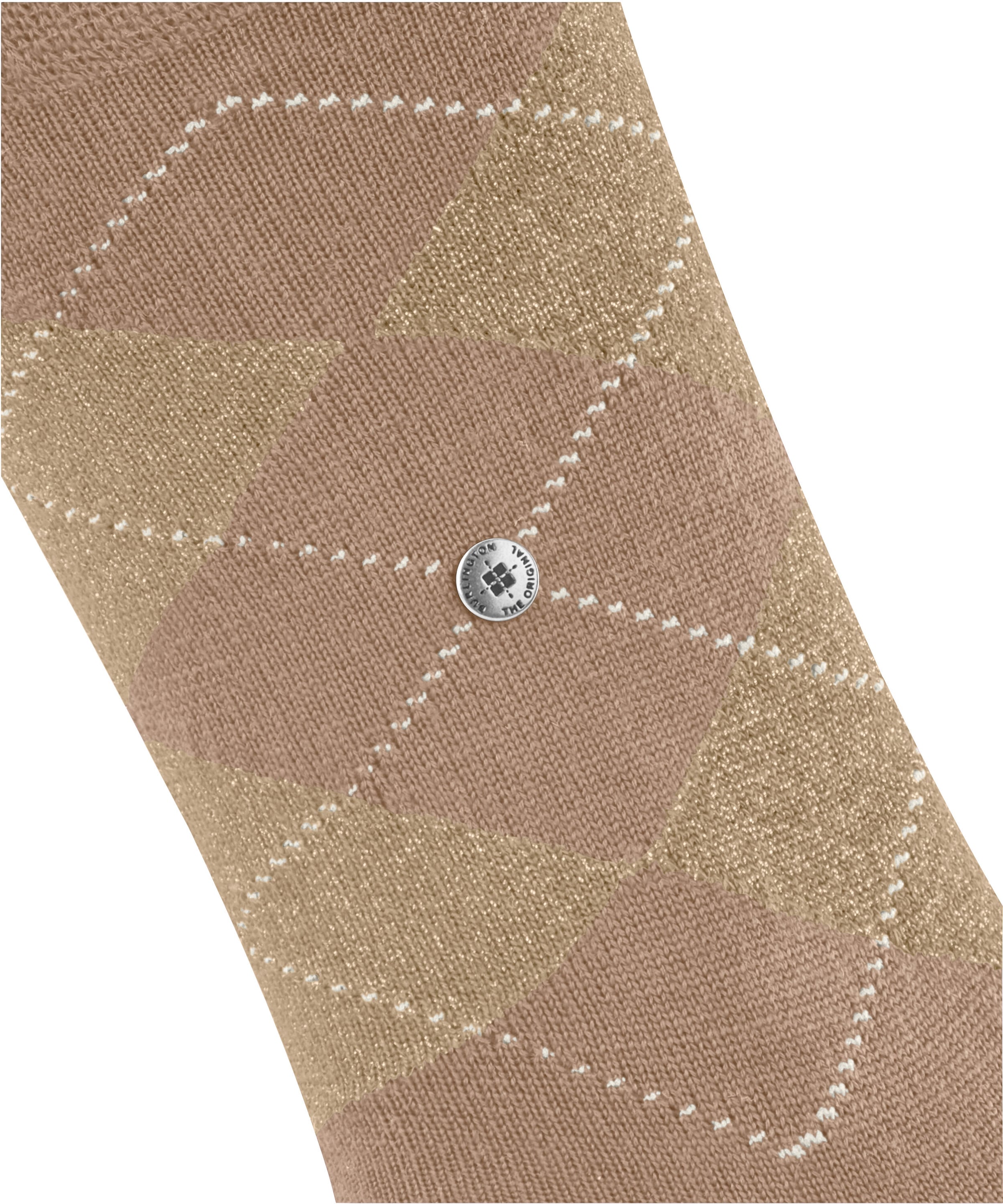 Burlington Chaussettes »Marylebone Glitter« Taille unique 36-41, motif argyle, fils lurex, chaud