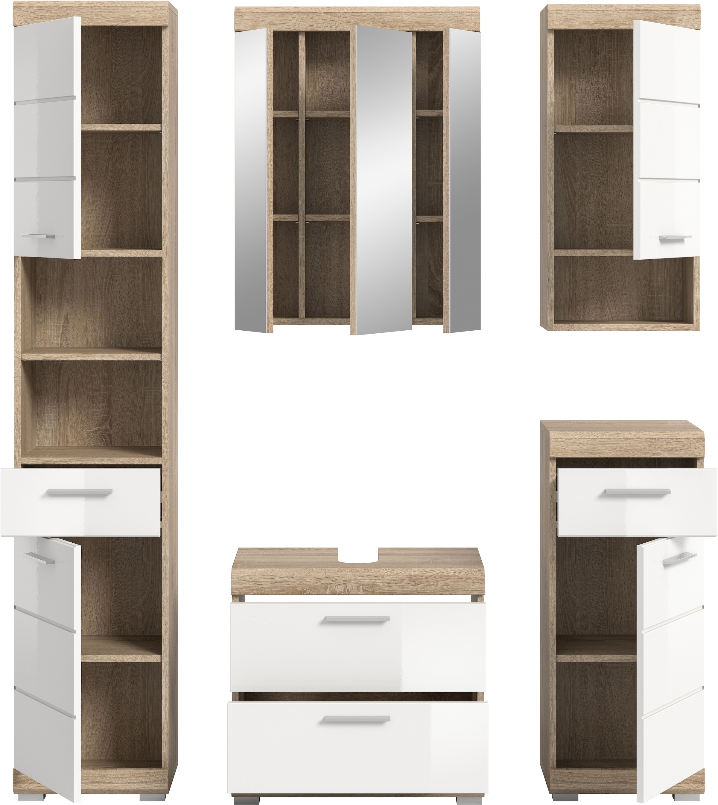 INOSIGN Badmöbel-Set »Siena, 5 teilig, bestehend aus:« Set, TOPSELLER!, 5 Stk. tlg.