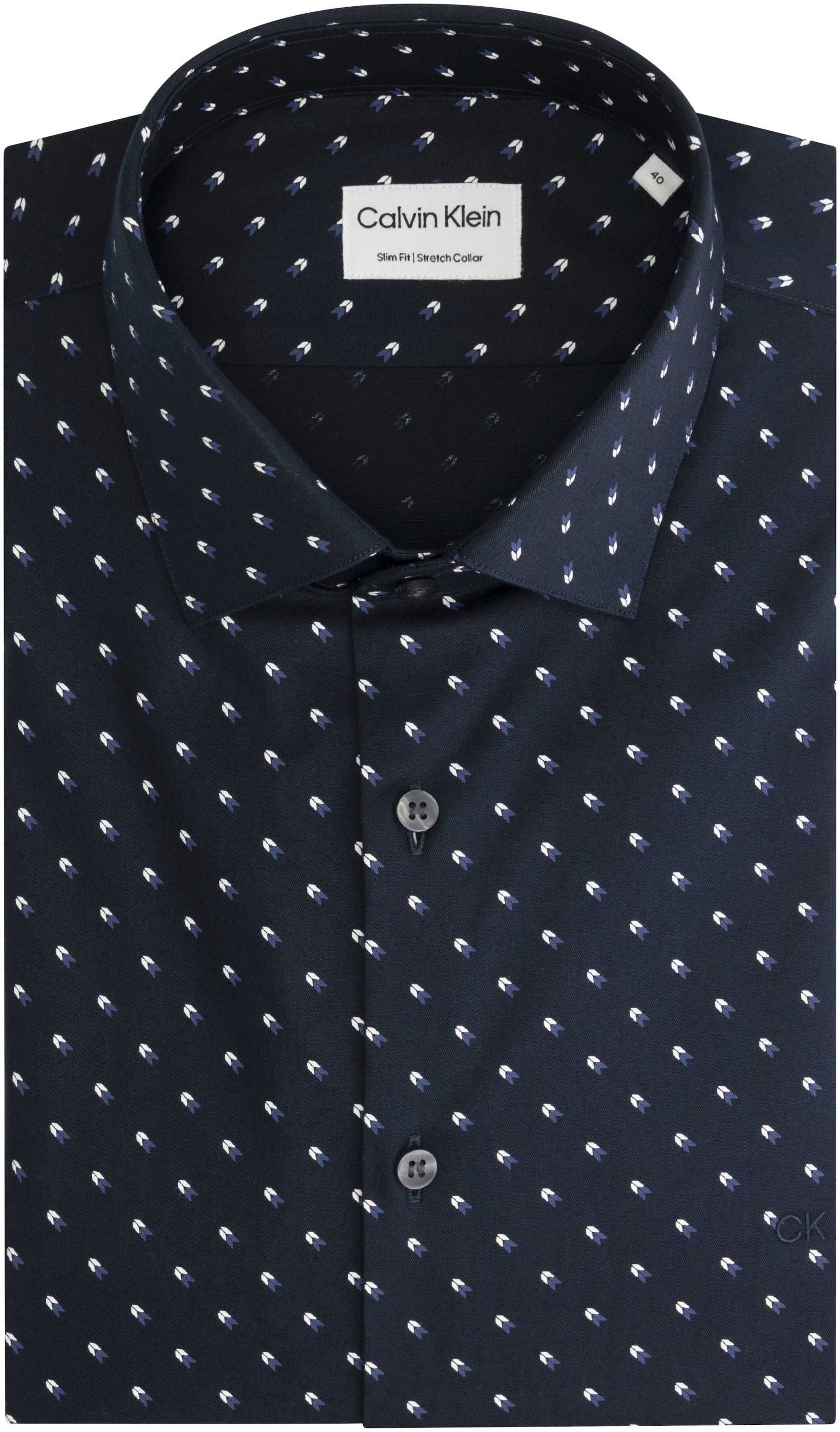 Langarmhemd »STRETCH COLLAR PRINT SLIM SHIRT«