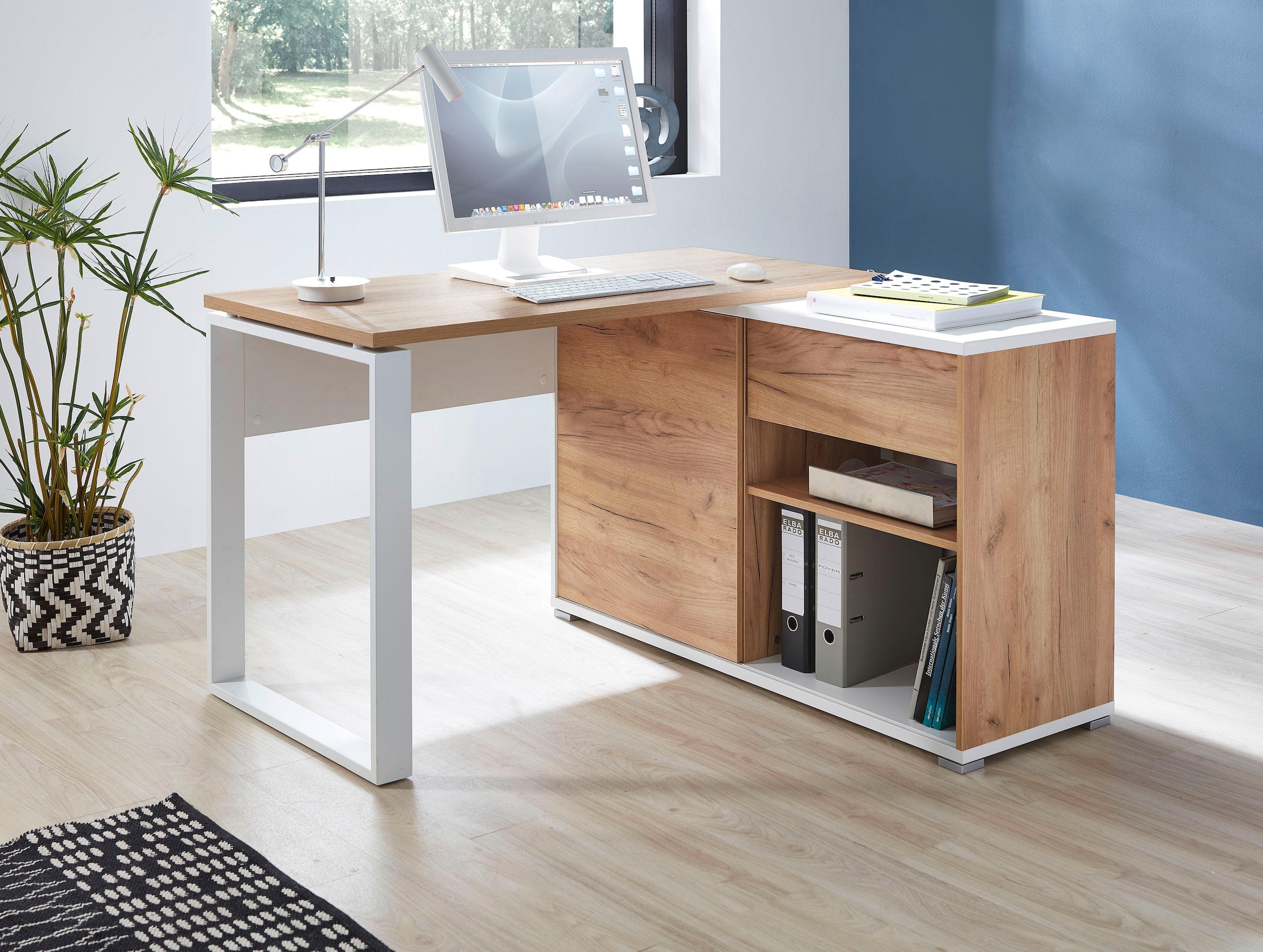 GERMANIA Eckschreibtisch »GW-Lioni«, mit integriertem Sideboard