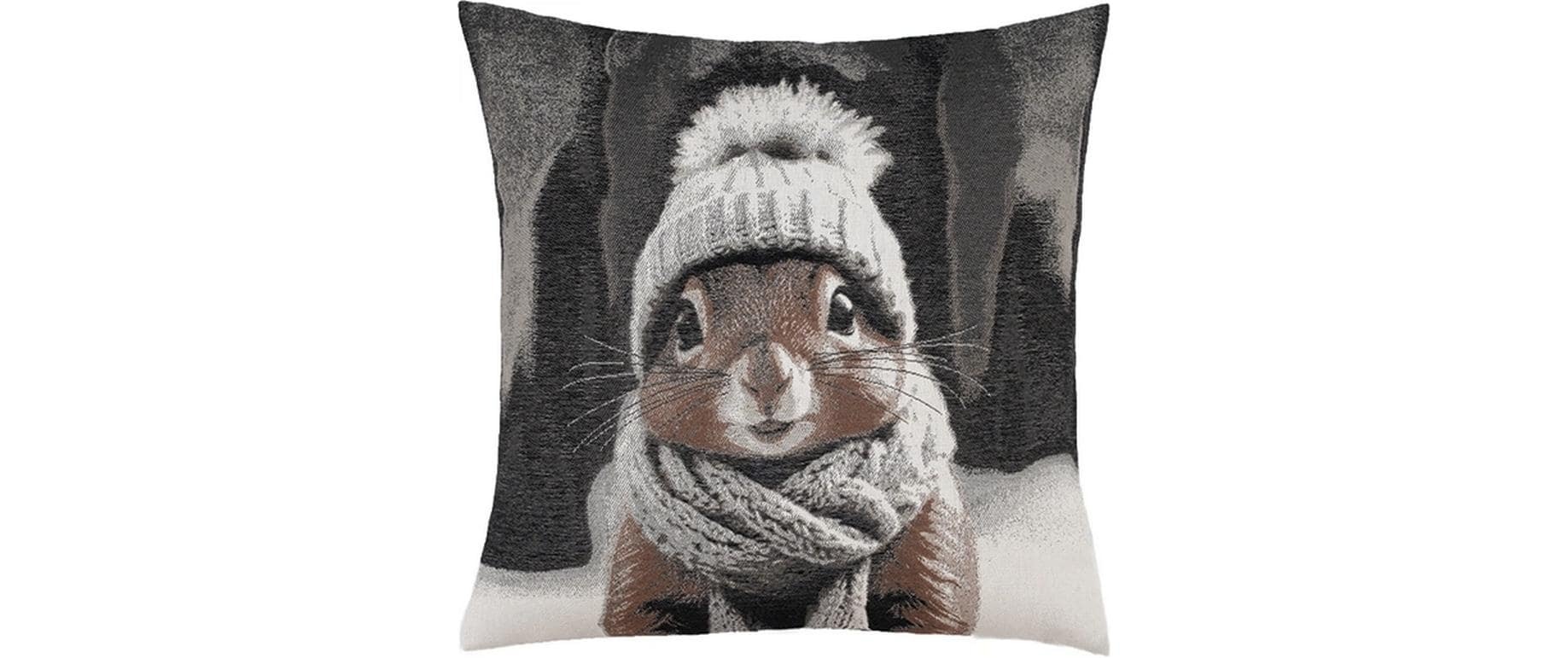 Image of PAD Kissenbezug "Kissenbezug Squirrel 50 x 50 cm, Beige/Braun/Schwarz"