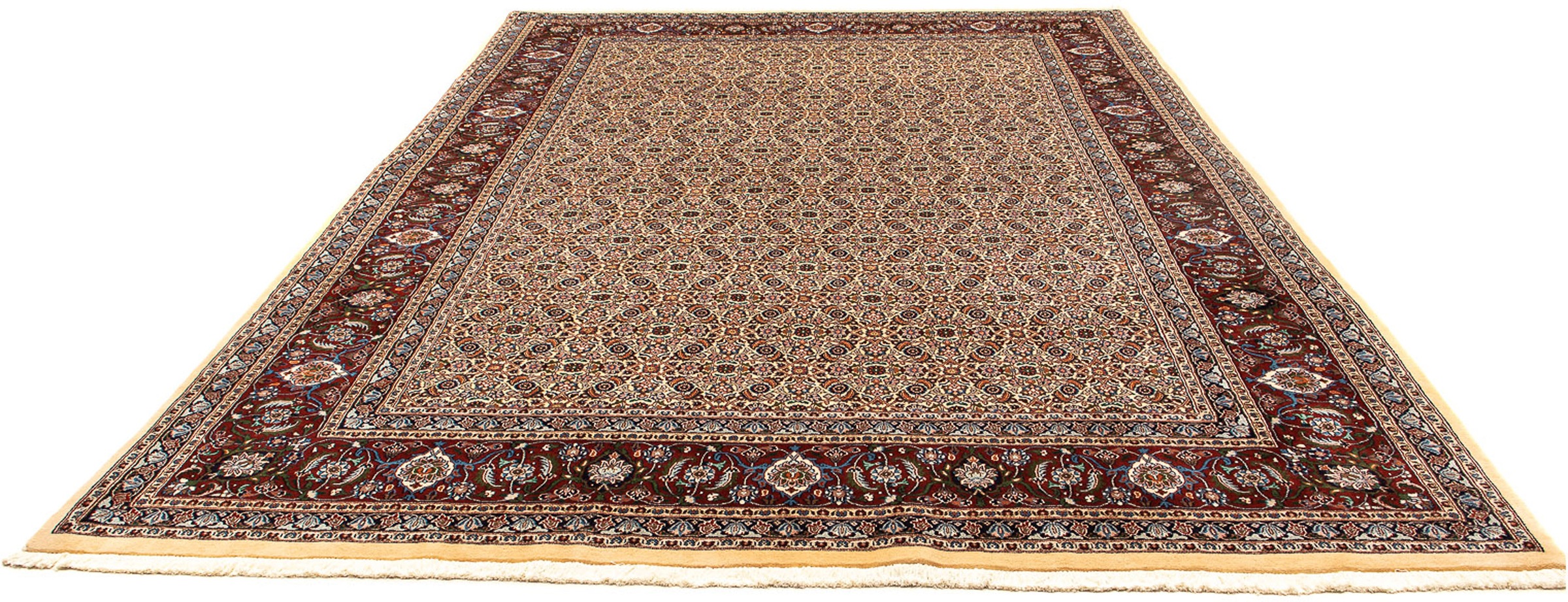 Image of morgenland Orientteppich »Perser - Classic - 350 x 250 cm - hellbraun«, rechteckig, 10 mm Höhe, Wohnzimmer, Handgeknüpft, Einzelstück mit Zertifikat bei Ackermann Versand Schweiz