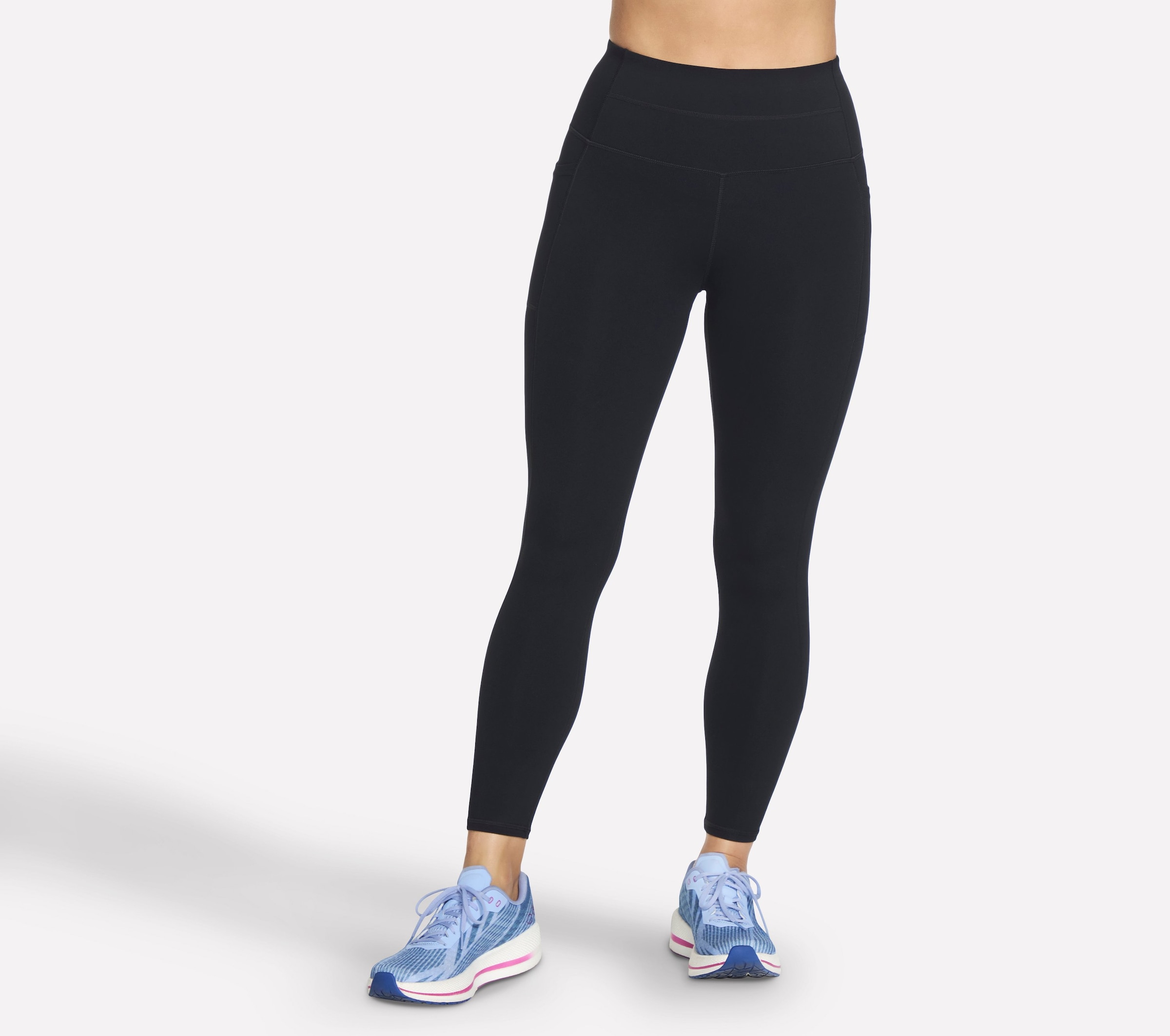 Image of Skechers 7/8-Leggings mit Seitennahttaschen, aus Jersey-Material, schmale Beinform
